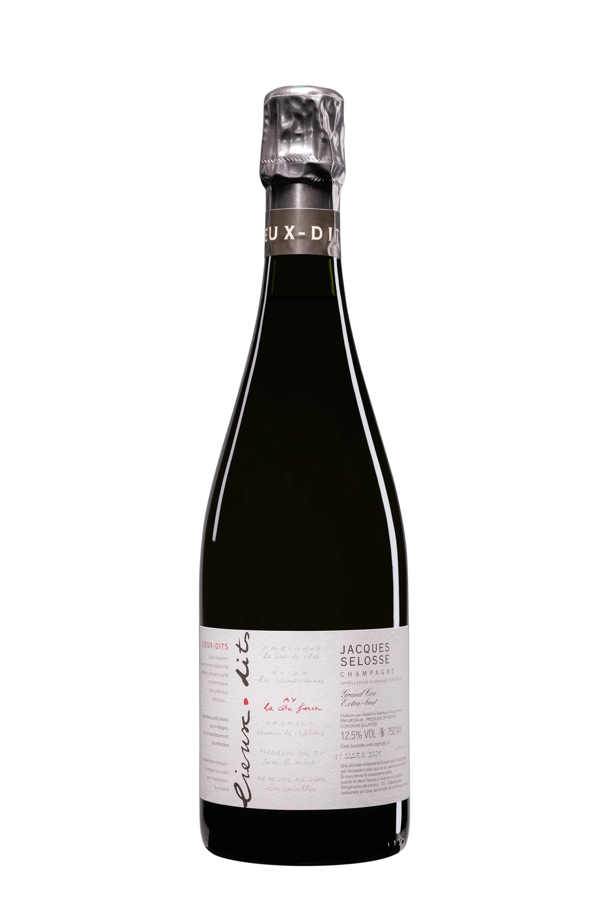 Domaine Jacques Selosse - Champagne Extra-Brut Grand Cru Blanc de Noirs "Lieu Dits - La Côte Faron" Blanc NV 12.5°, 75cl