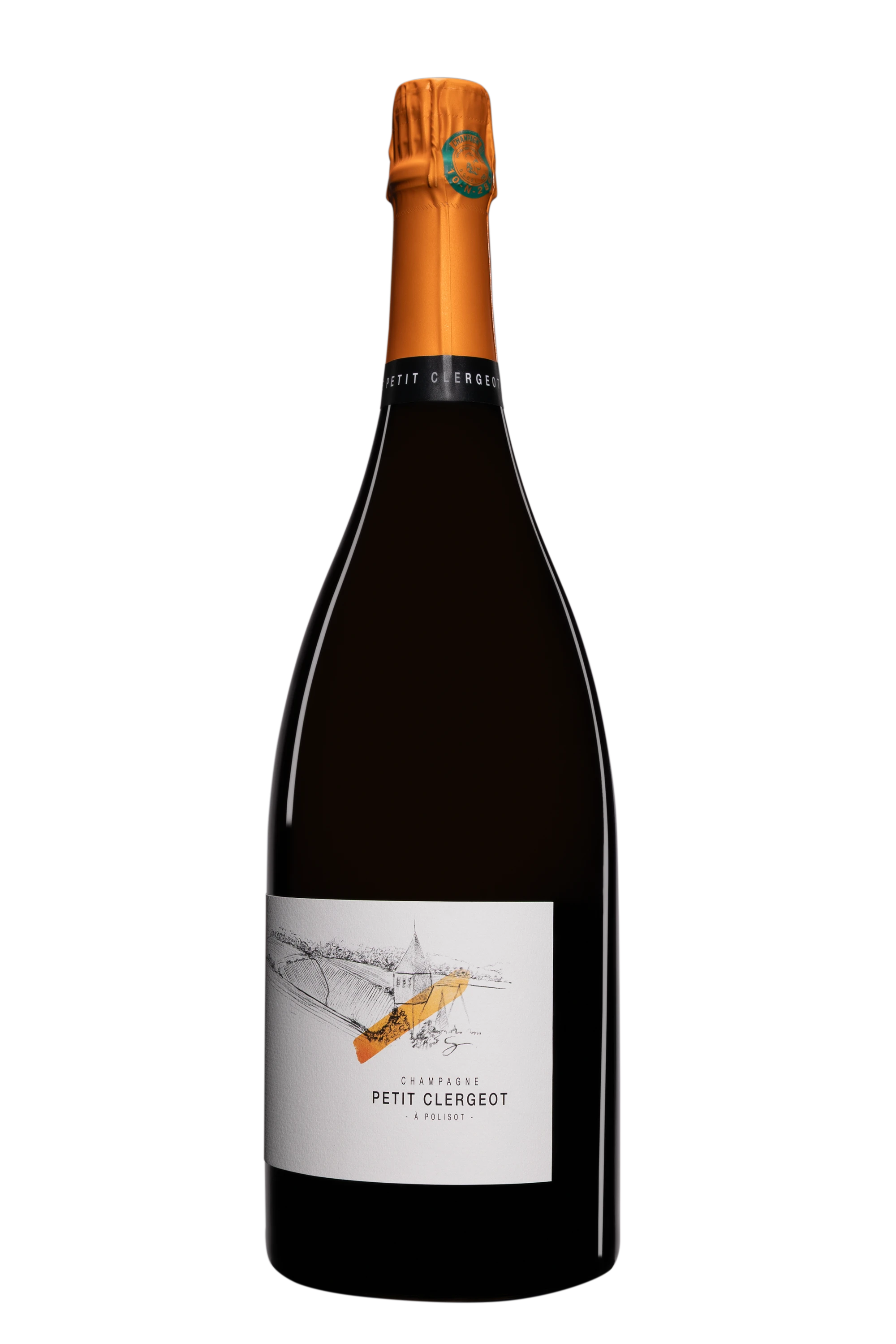 Domaine Petit Clergeot - Champagne Brut Nature "Les Commes" Blanc Vendange 2022 Dégorgement 2025 12.5°, 150cl