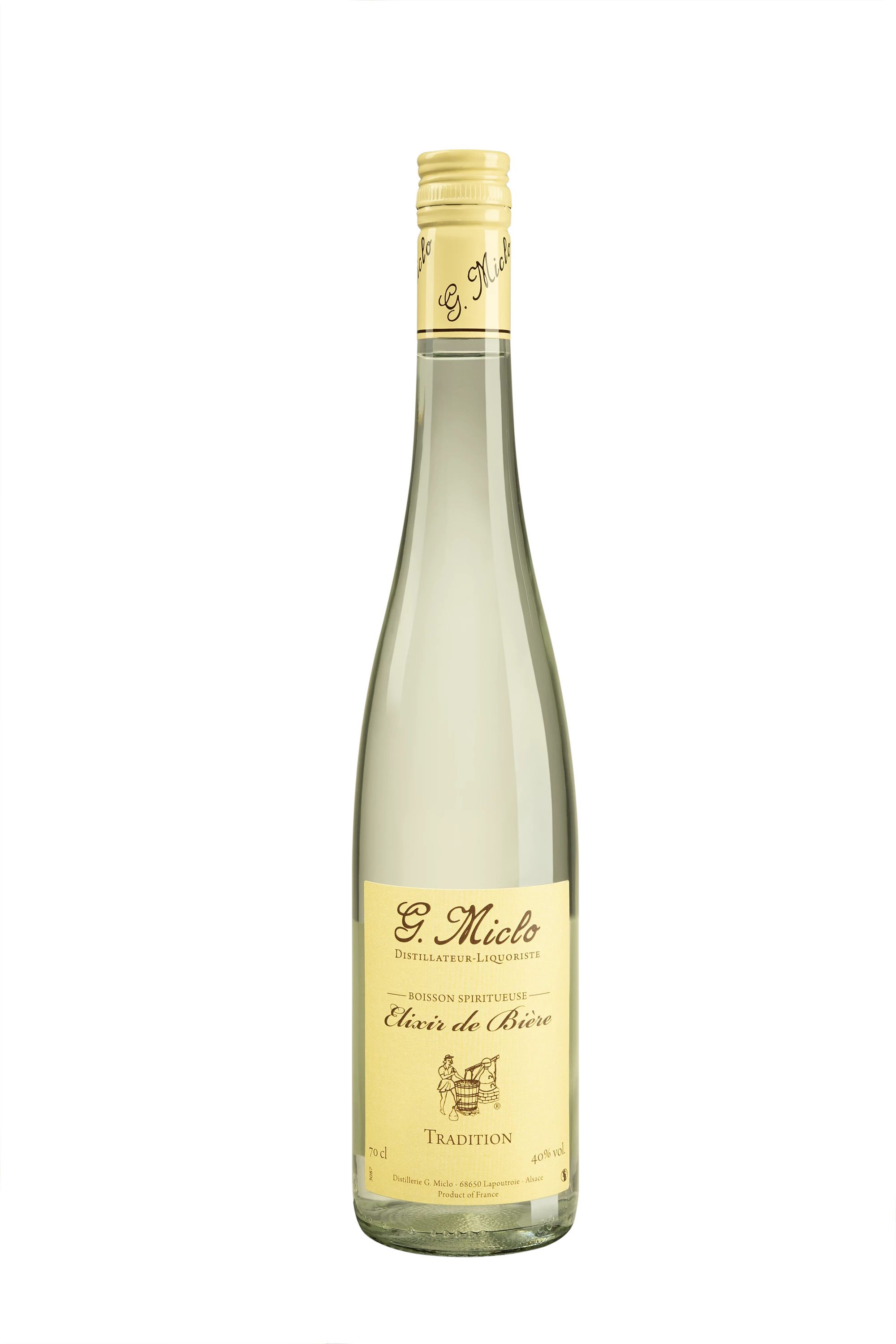 Distillerie Gilbert Miclo - Eau de Vie d'Alsace "Elixir de Bière - Tradition" 40° Giftbox, 70cl