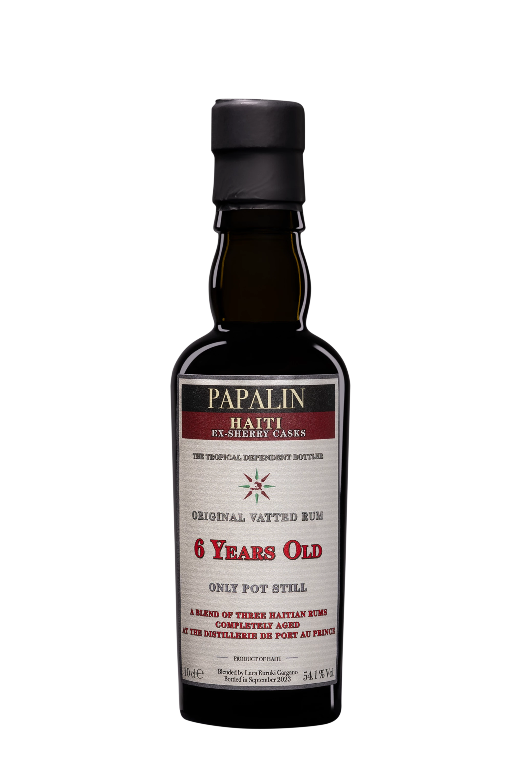 Vélier  - Haïtian Rhum "Papalin - 6 Ans - Ex-Sherry Cask" Brun 54.1° Giftbox, 10cl