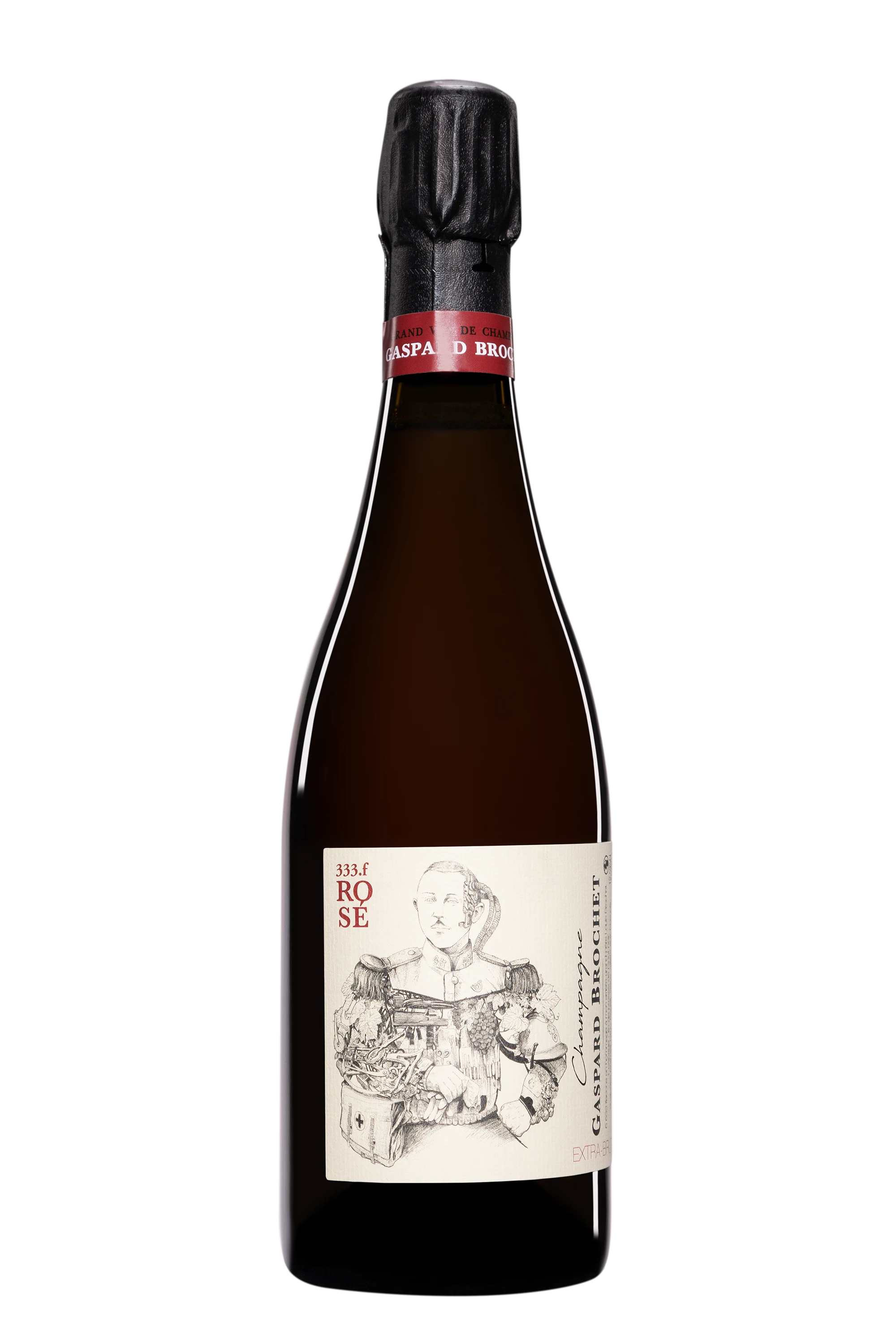 Domaine Gaspard Brochet - Champagne Extra-Brut "333f" Rosé Vendange 2022 Dégorgement 15 Jul. 2025 12.5°, 75cl