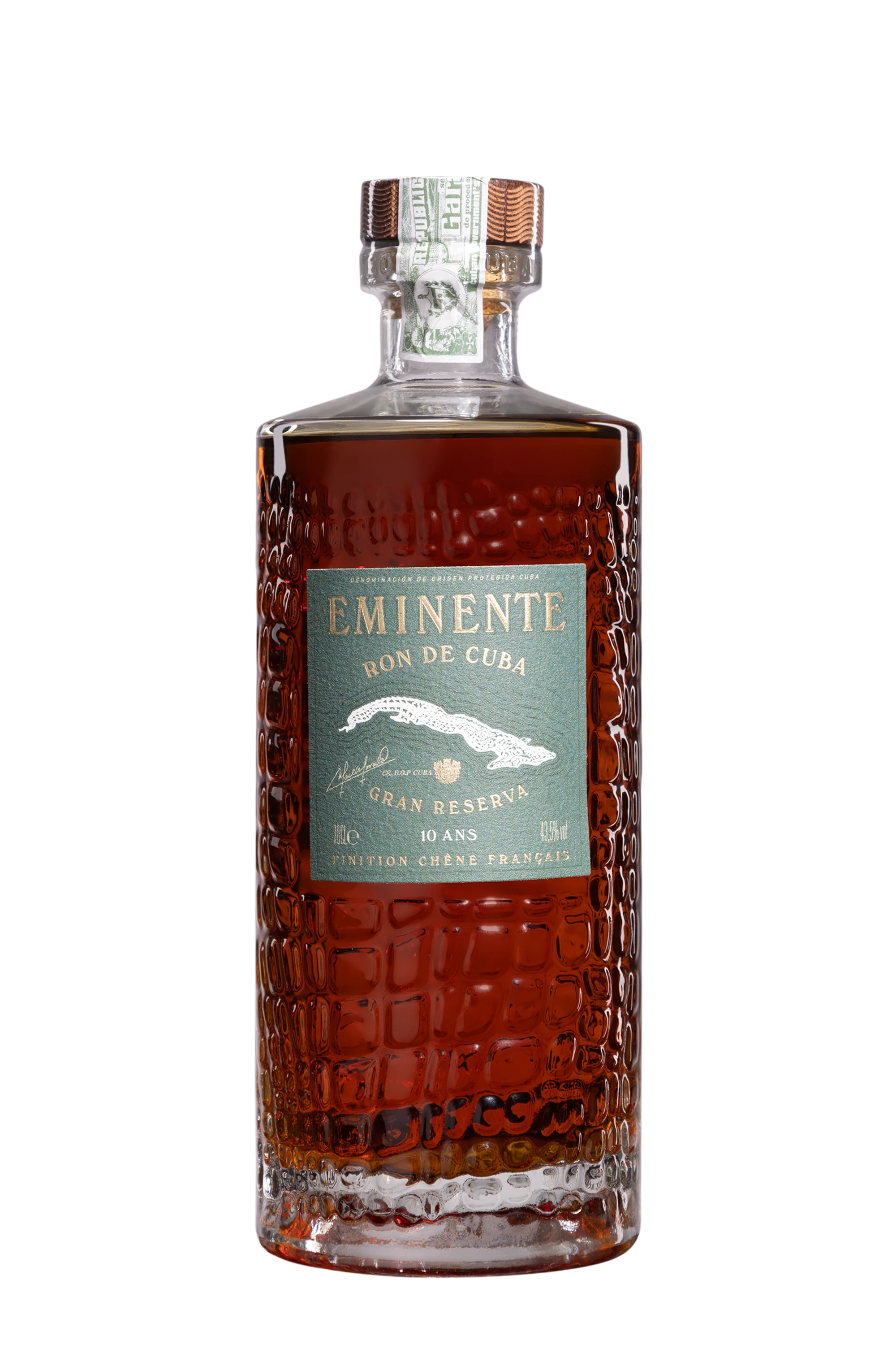 Eminente  - Molasses Cuban Rhum "10 Ans - Gran Reserva" Brun 43.5°, 70cl