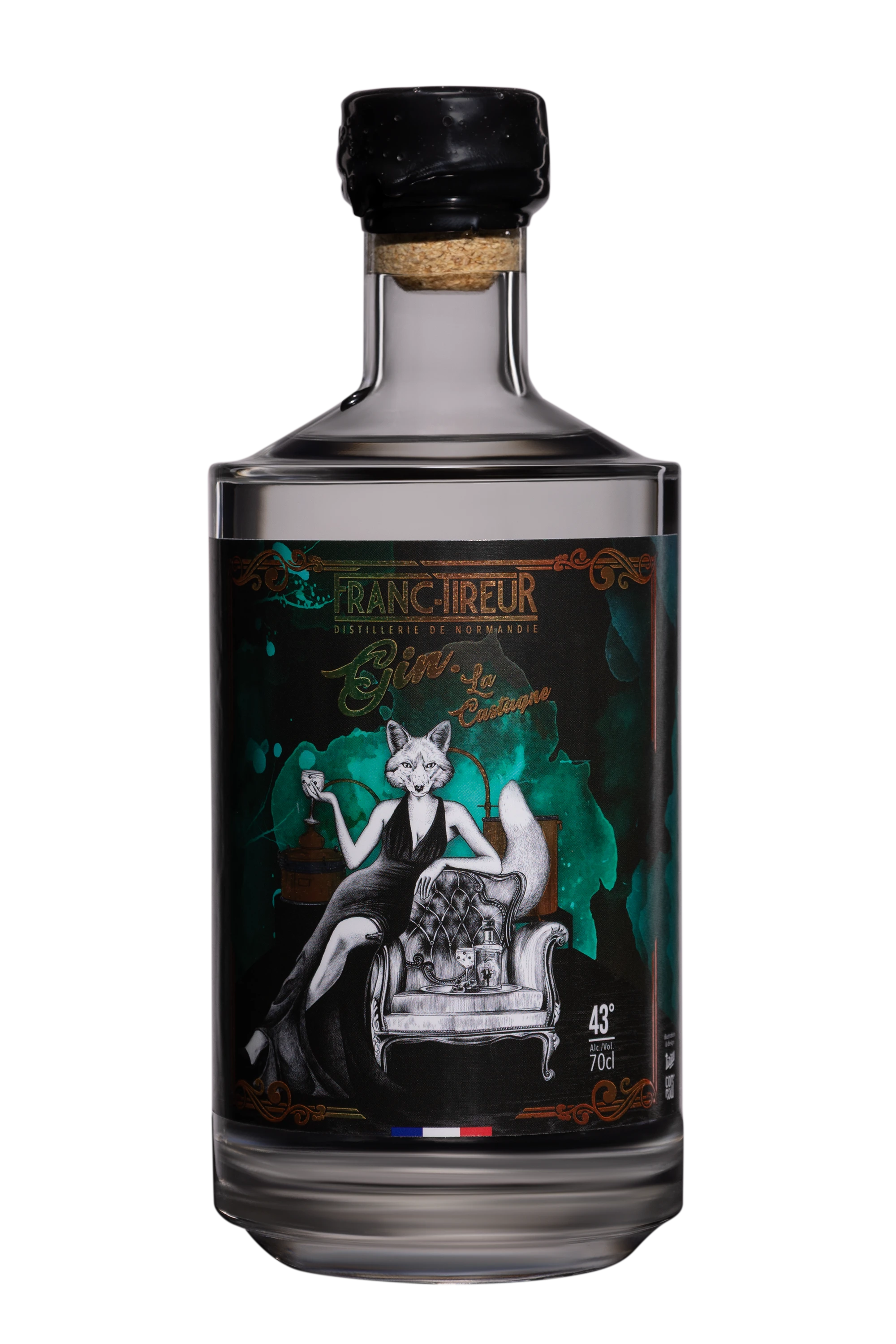 Distillerie Franc-Tireur - Gin "La Castagne" Blanc NV 43° Giftbox, 70cl