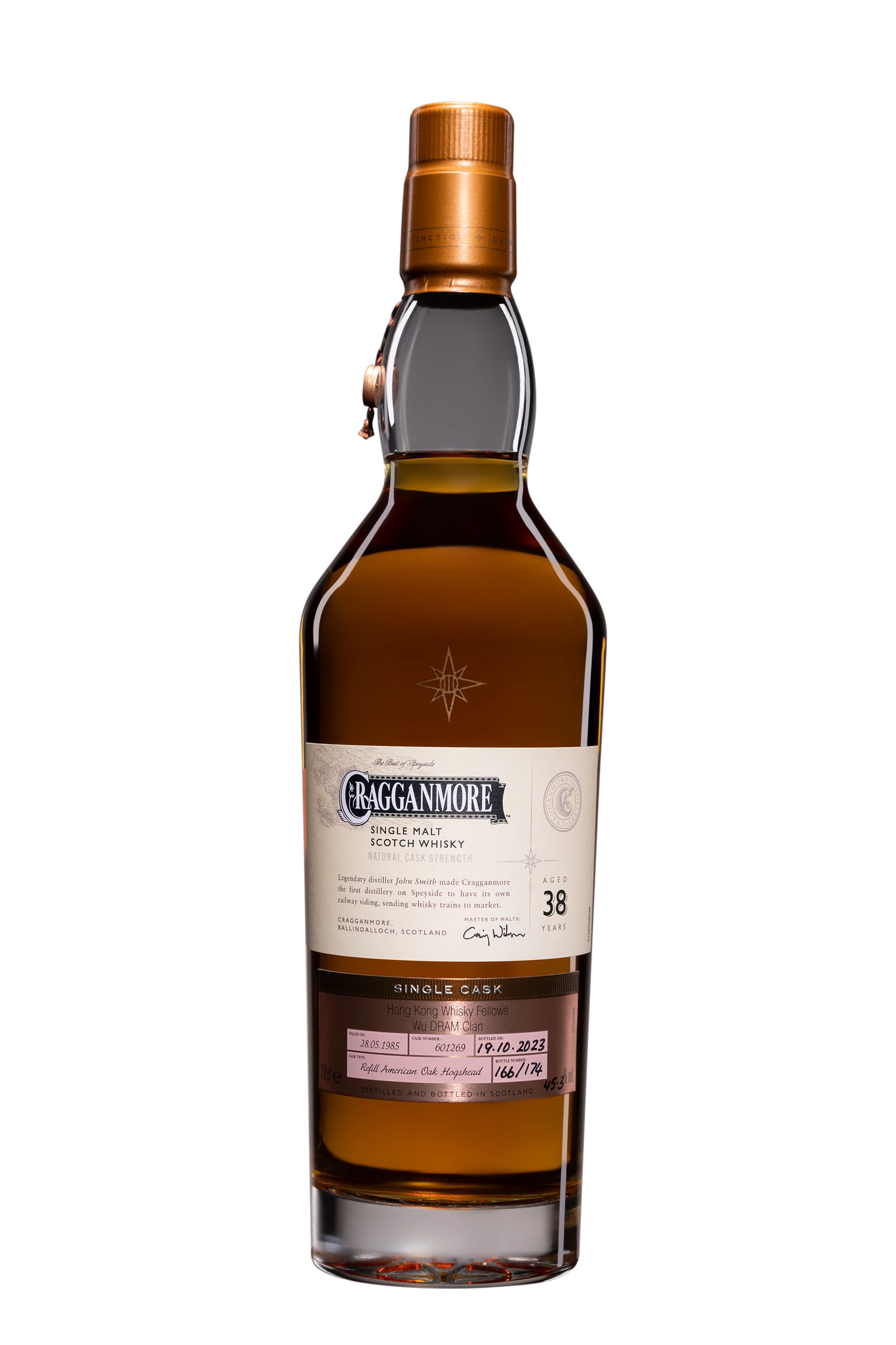 Cragganmore - Single Malt Scotch Whisky "38 Ans - Cask of Distinction" 1985 45.3°, 70cl