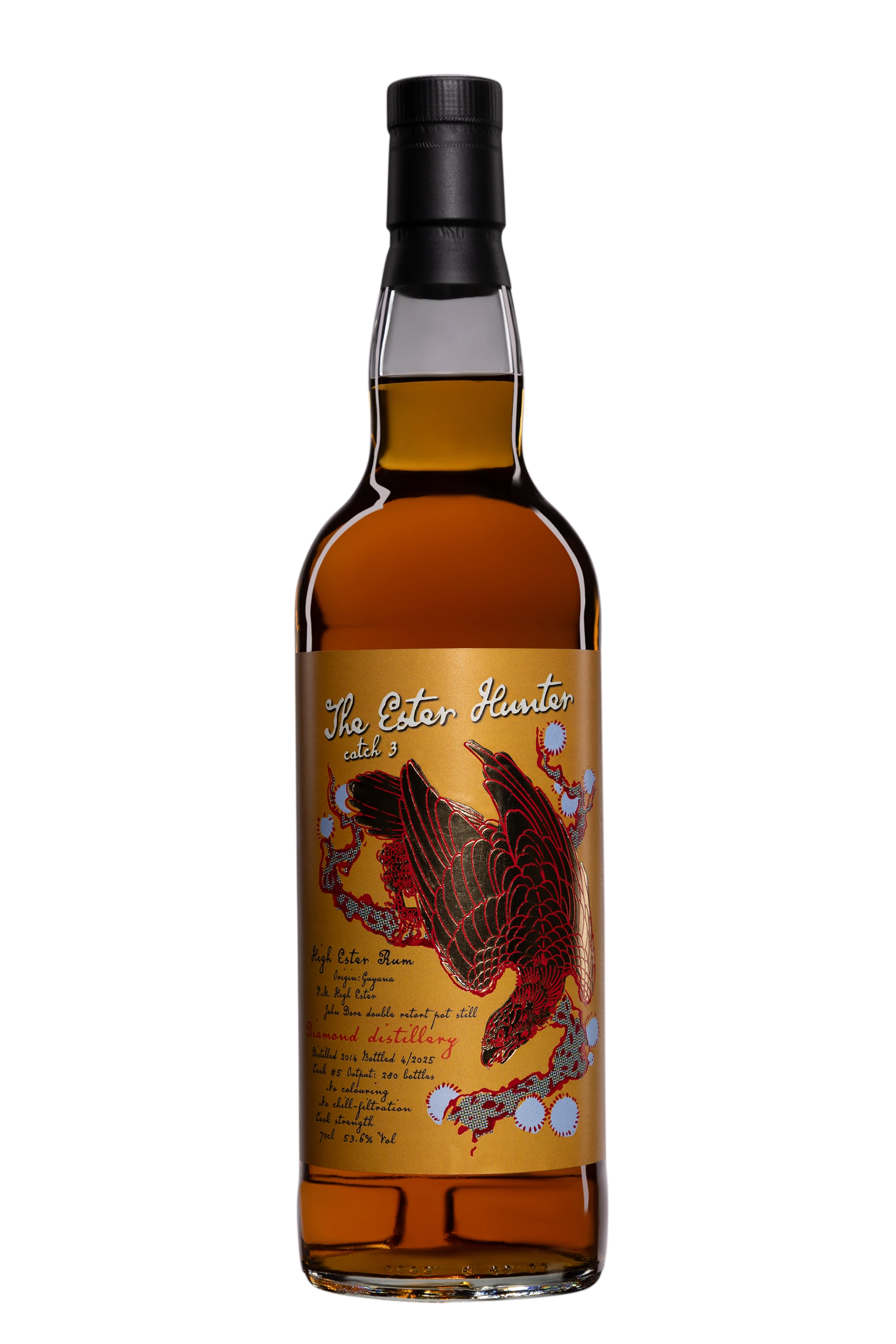 The Whisky Jury  - Molasses British Guyana Rhum "The Ester Hunter Catch 3" Brun 2014 53.6°, 70cl