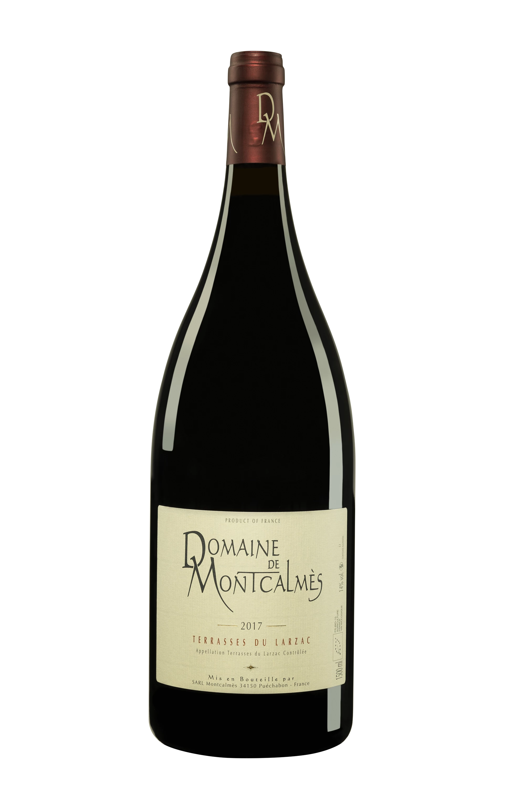 Domaine de Montcalmès - Terrasses du Larzac Rouge 2017 14°, 150cl