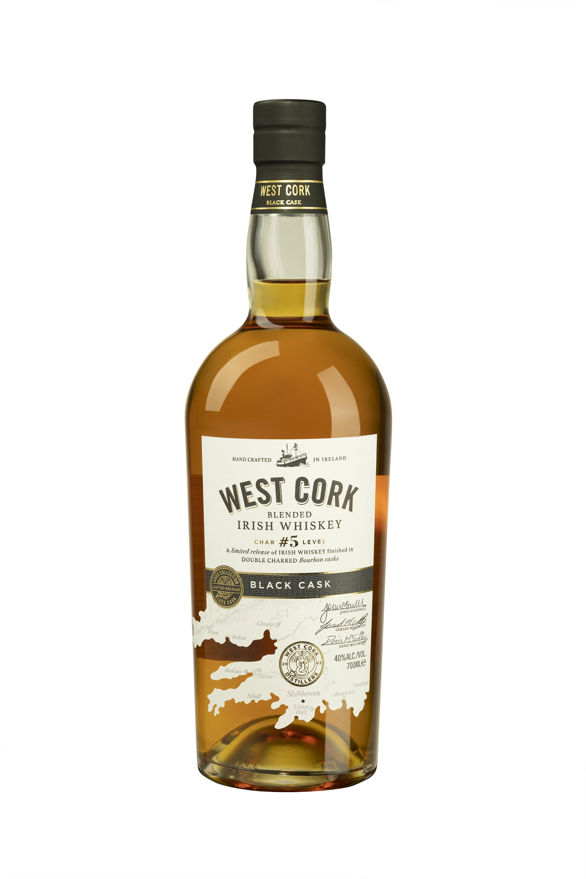 West Cork - Blended Malt Irish Wisky "Black Cask" 40° Giftbox, 70cl