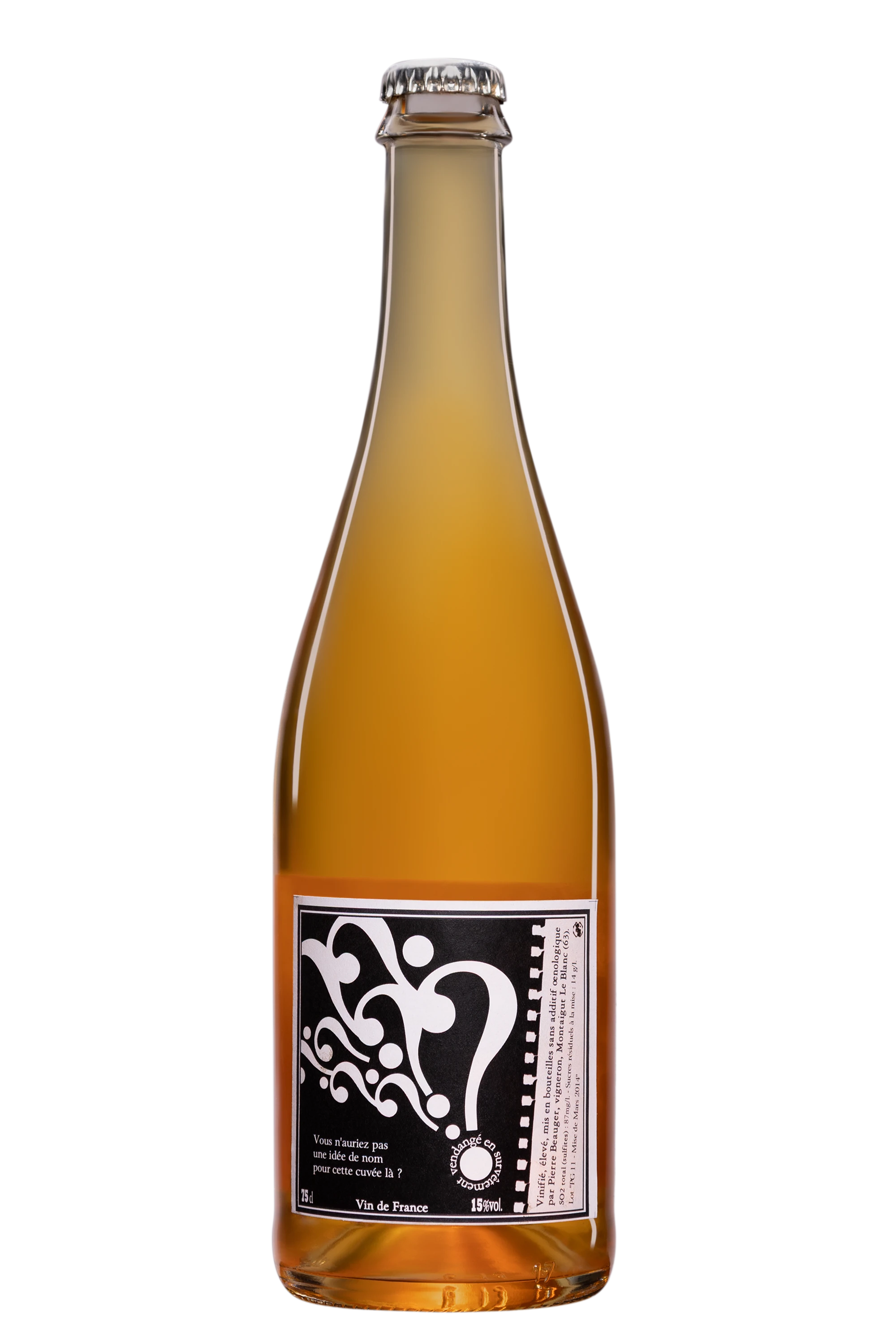 Domaine Pierre Beauger - Vin de France "Vous n’auriez pas une idée de nom pour cette cuvée là ? - PG" Blanc 2011 15°, 75cl