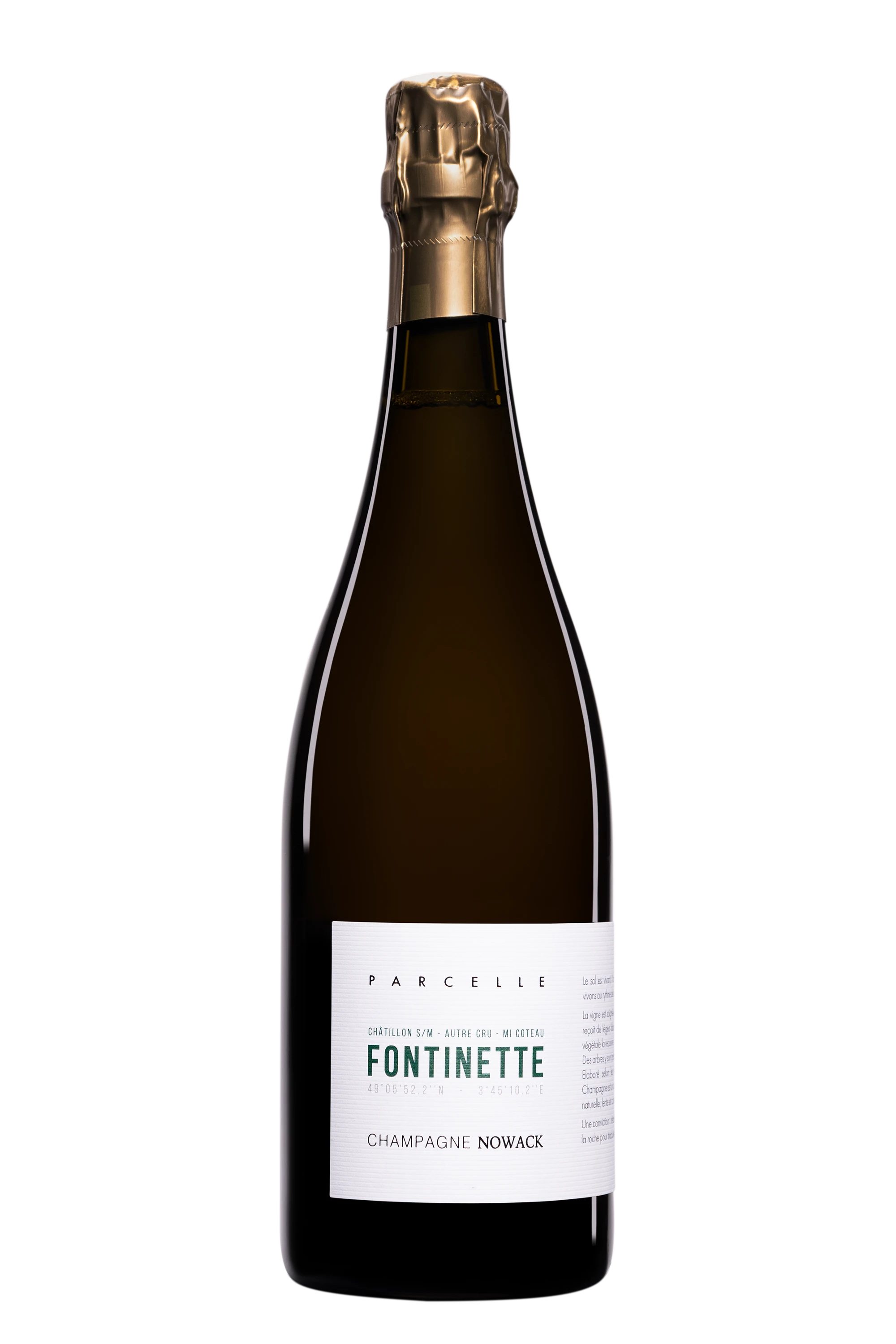 Domaine Nowack - Champagne Brut Nature Blanc de Noirs "La Fontinette" Blanc 2021 Dégorgement 01.2025 12°, 75cl