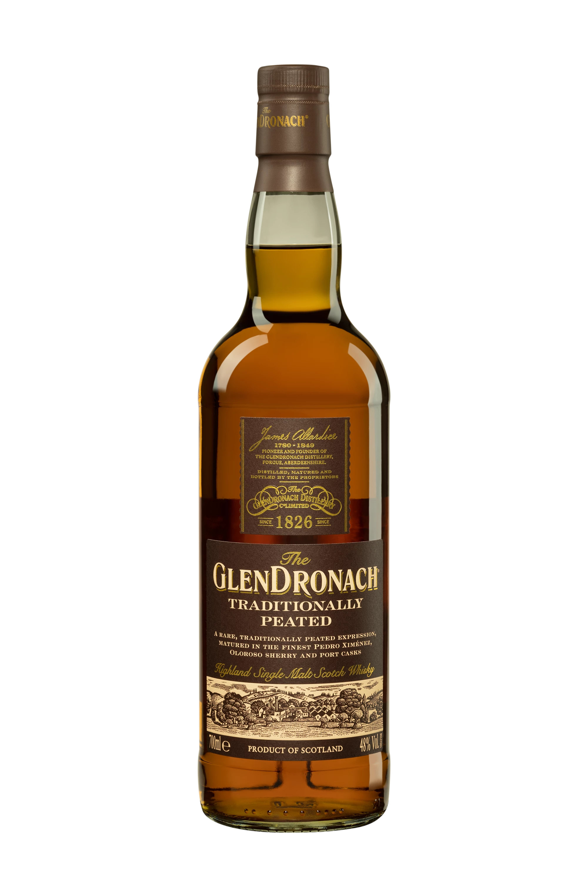 Glendronach - Single Malt Scotch Whisky "Peated" 48° Giftbox, 70cl