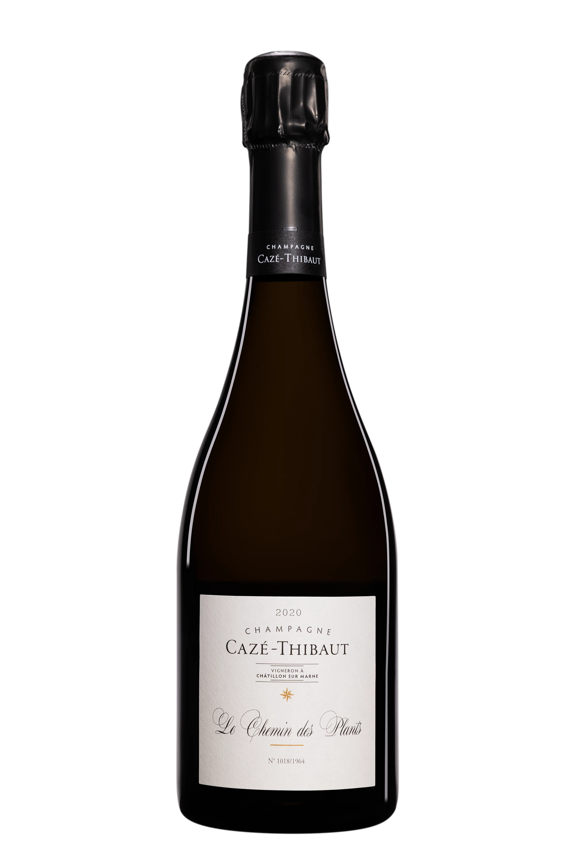 Domaine Cazé-Thibaut - Champagne Extra-Brut Blanc de Blancs "Chemin des Plants" Blanc NV Dégorgement 24 Feb. 2025 12.5°, 75cl