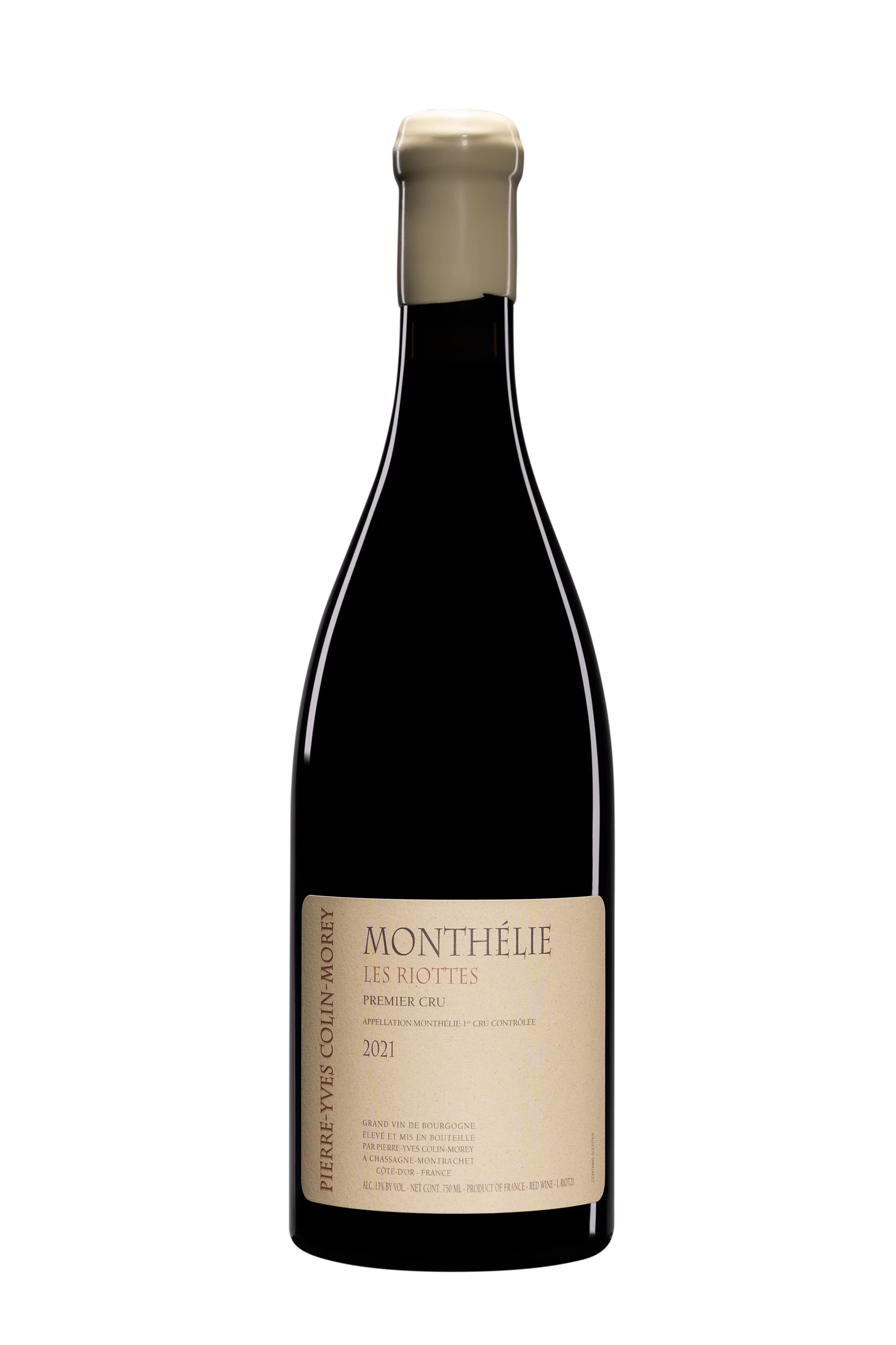 Domaine Pierre-Yves Colin-Morey - Monthélie 1er Cru "Les Riottes" Rouge 2021 13°, 75cl