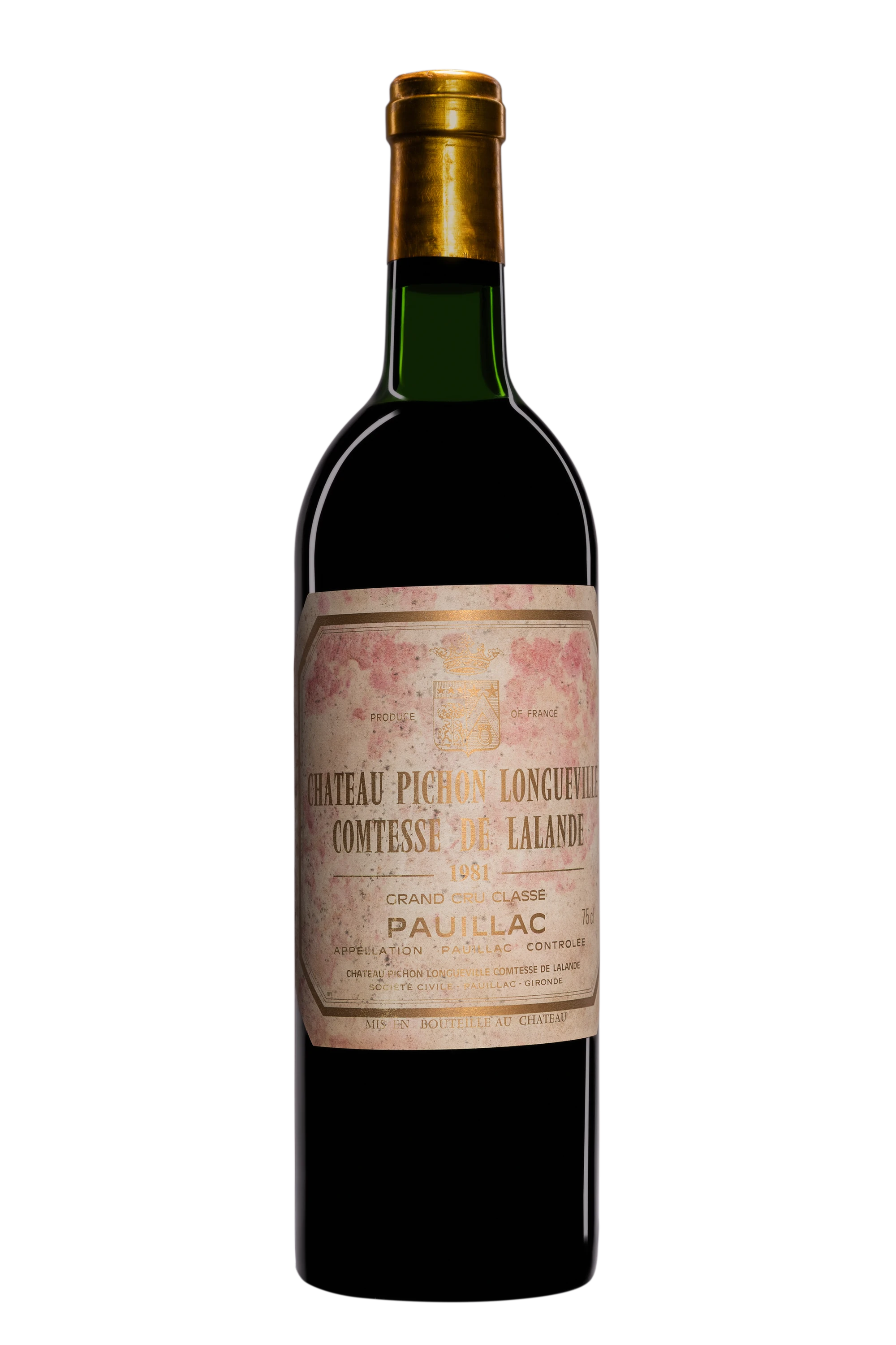 Château Pichon Longueville Comtesse de Lalande - Pauillac 2ème Grand Cru Classé "Premier Vin de Château Pichon Longueville Comtesse de Lalande" Rouge 1981, 75cl