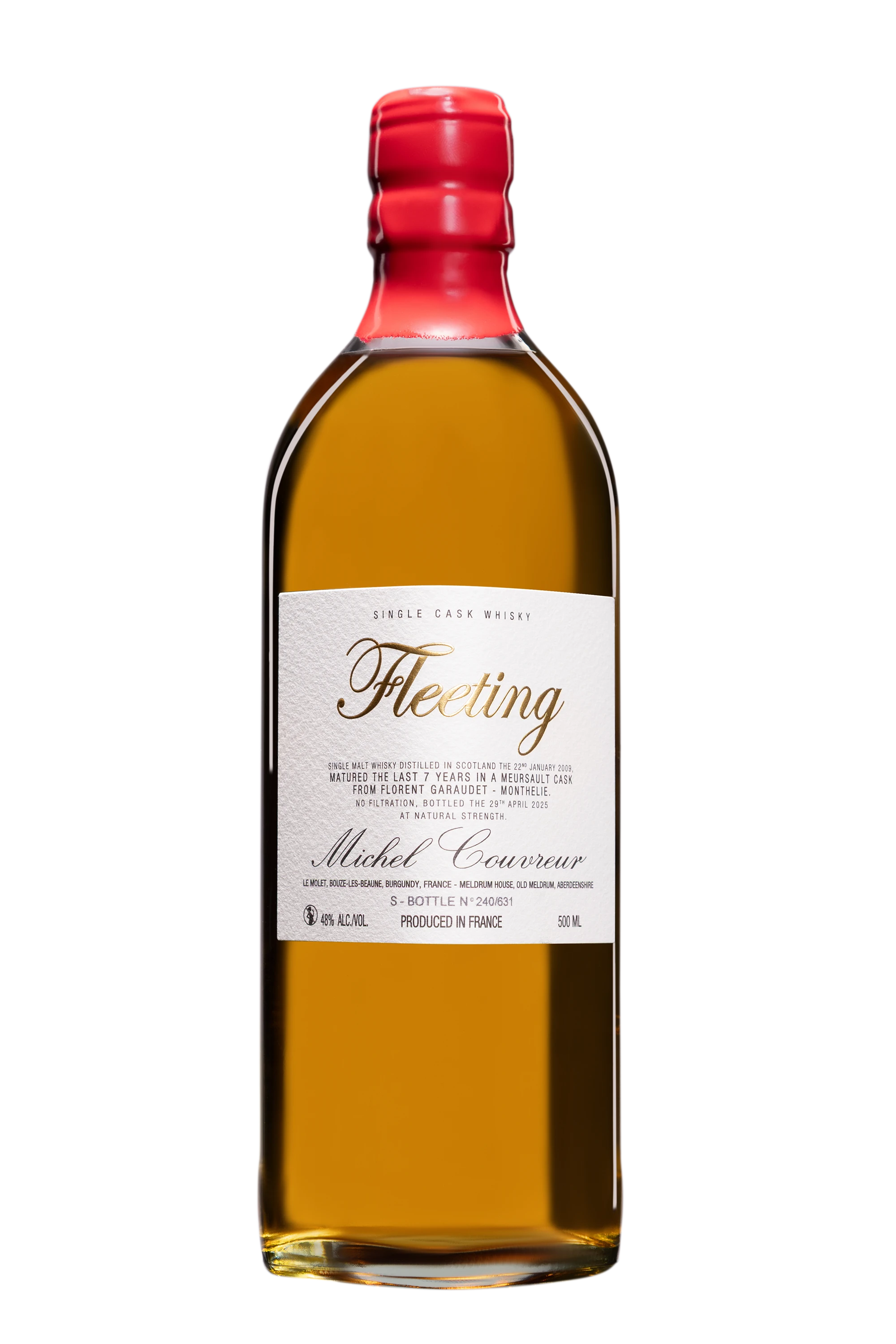Michel Couvreur - Single Malt Whisky "15 Ans - Fleeting S" 2009 48° Giftbox, 50cl