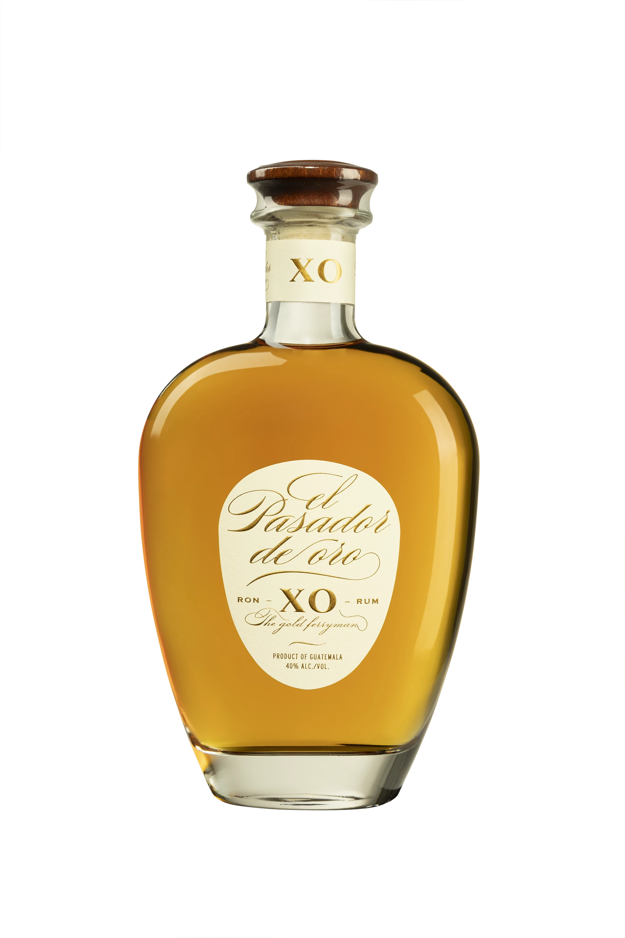 Les Bienheureux - Molasses Guatemalan Rhum "El Pasador de Oro - XO" Brun 40° Giftbox, 70cl
