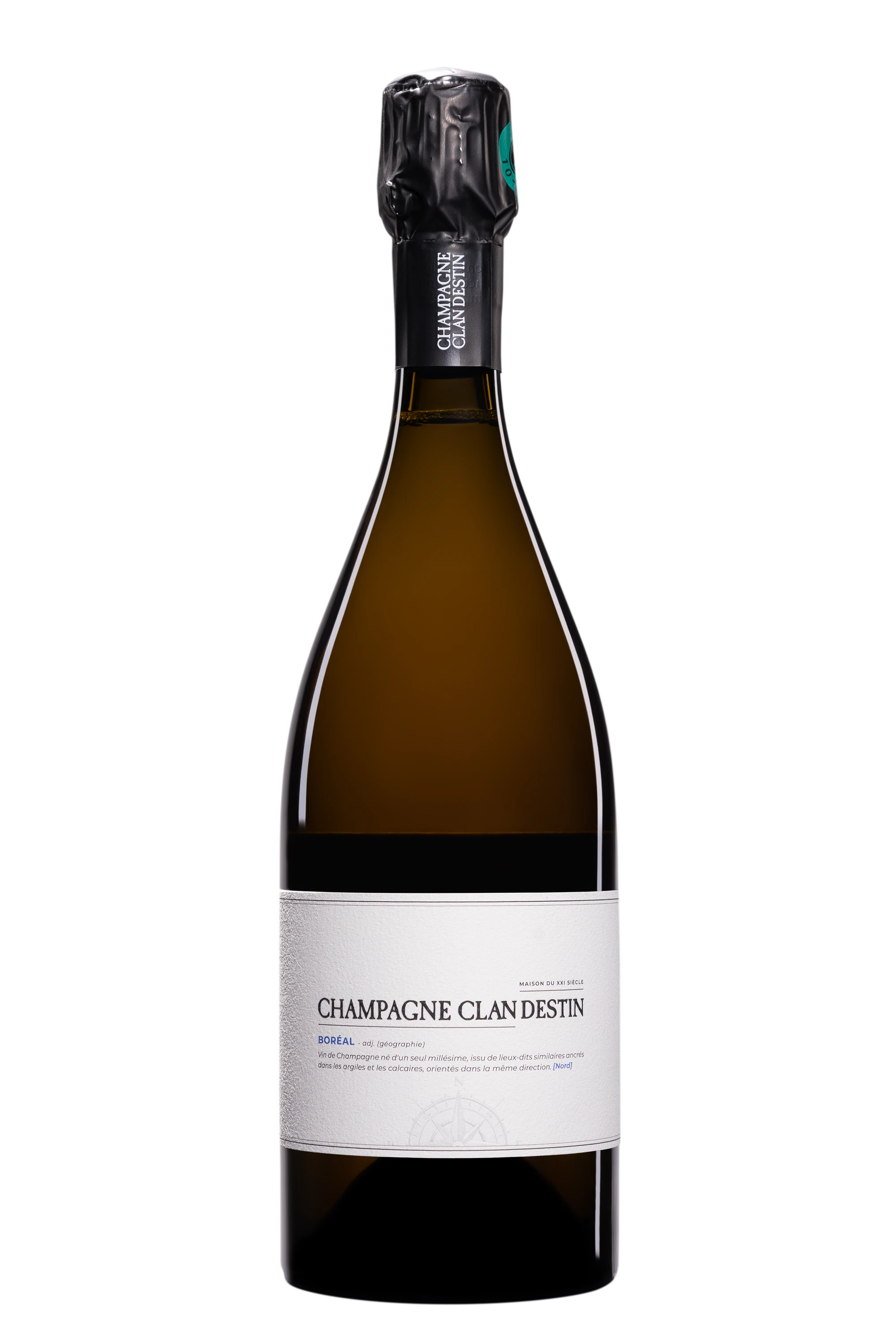 Maison Clandestin - Champagne Brut Nature Blanc de Noirs Millésimé "Les Semblables - Boréal" Blanc 2022 12°, 75cl