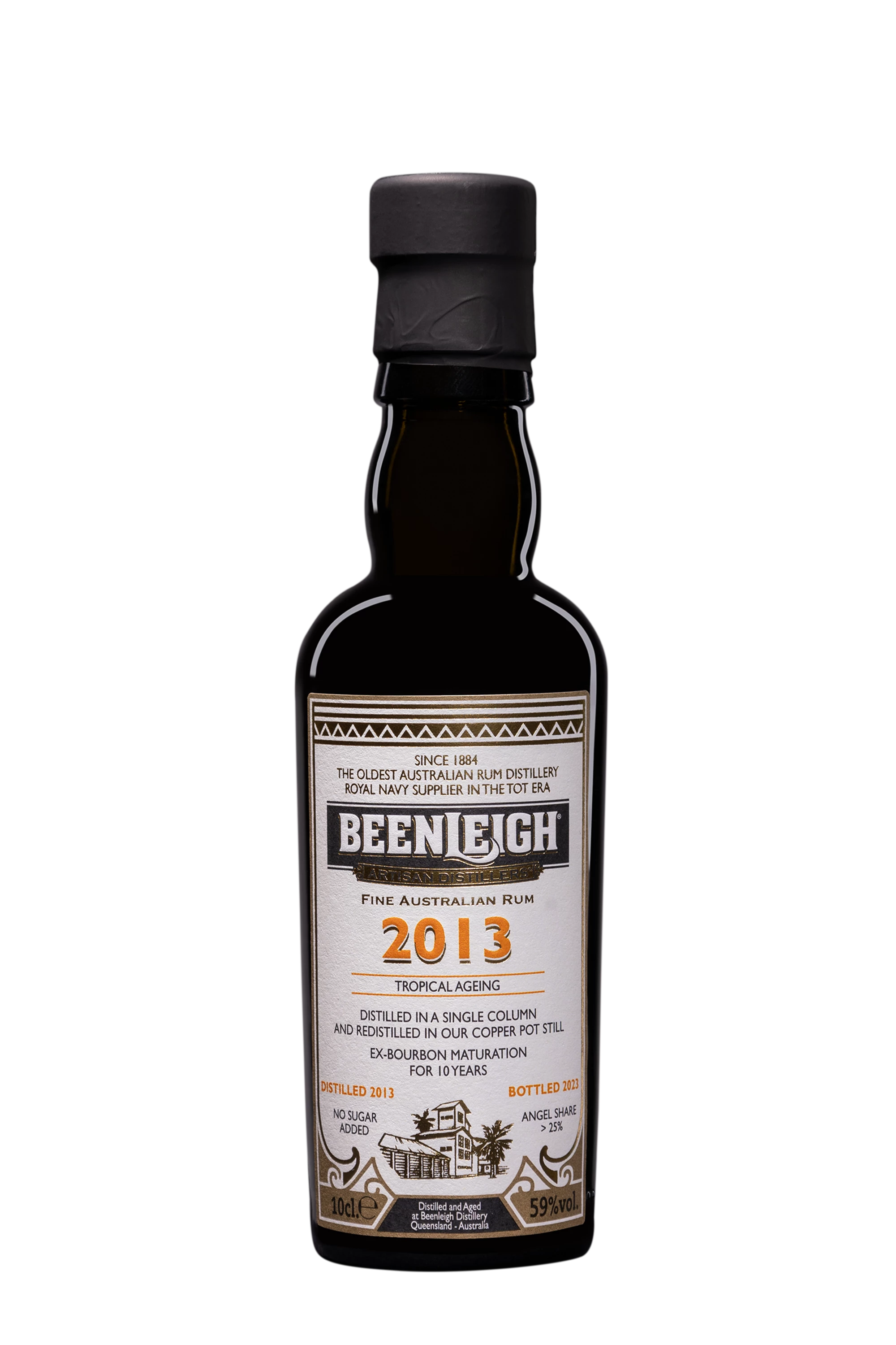 Beenleigh - Molasses Australian Rhum "10 Ans" Brun 2013 59° Giftbox, 10cl