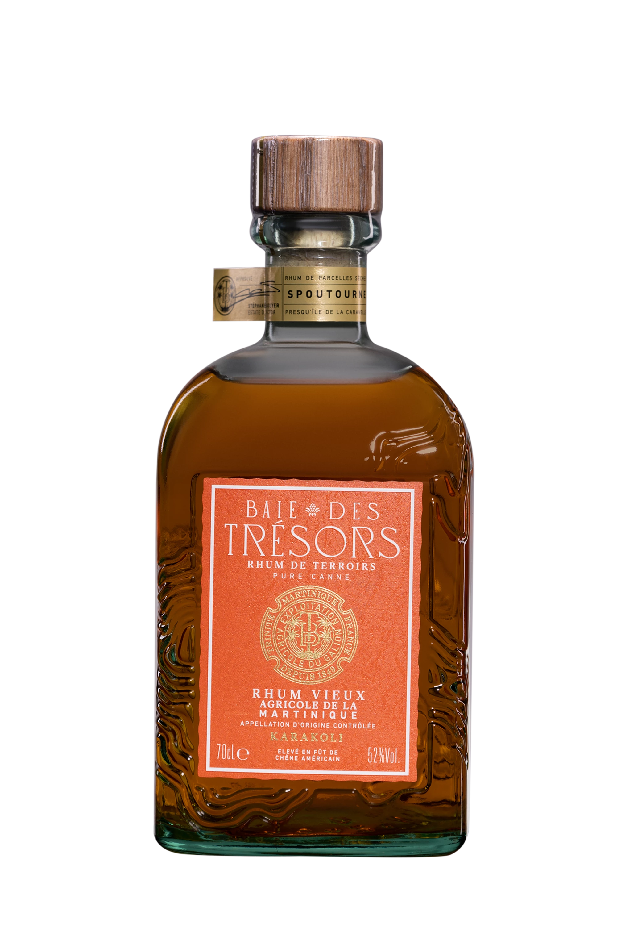 Baie des Trésors - Rhum Agricole de Martinique "Karakoli" Brun 52°, 70cl