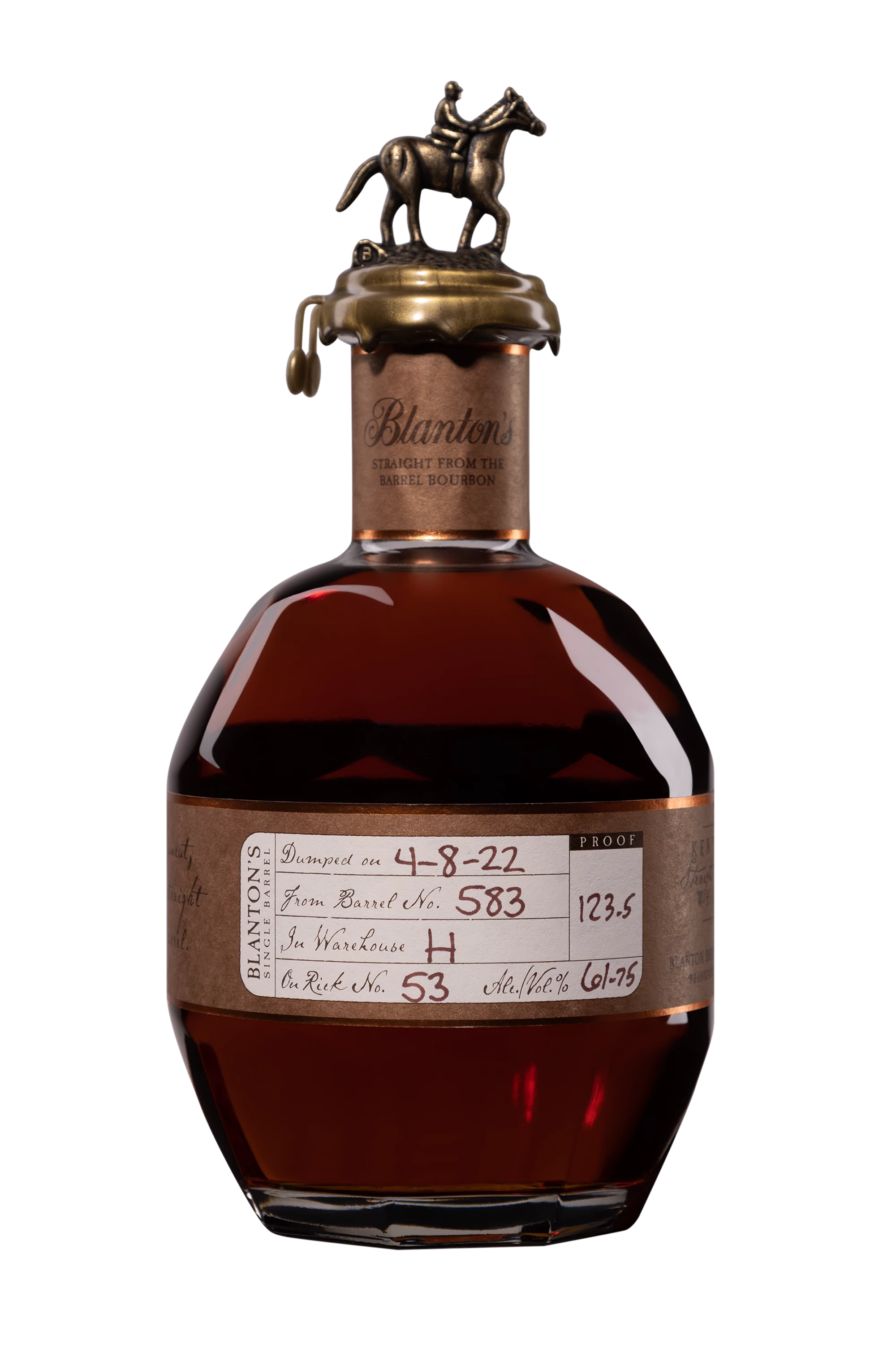 Buffalo Trace - Kentucky Bourbon "Blanton's - Straight from the Barrel" Brun 61.75° Giftbox, 70cl