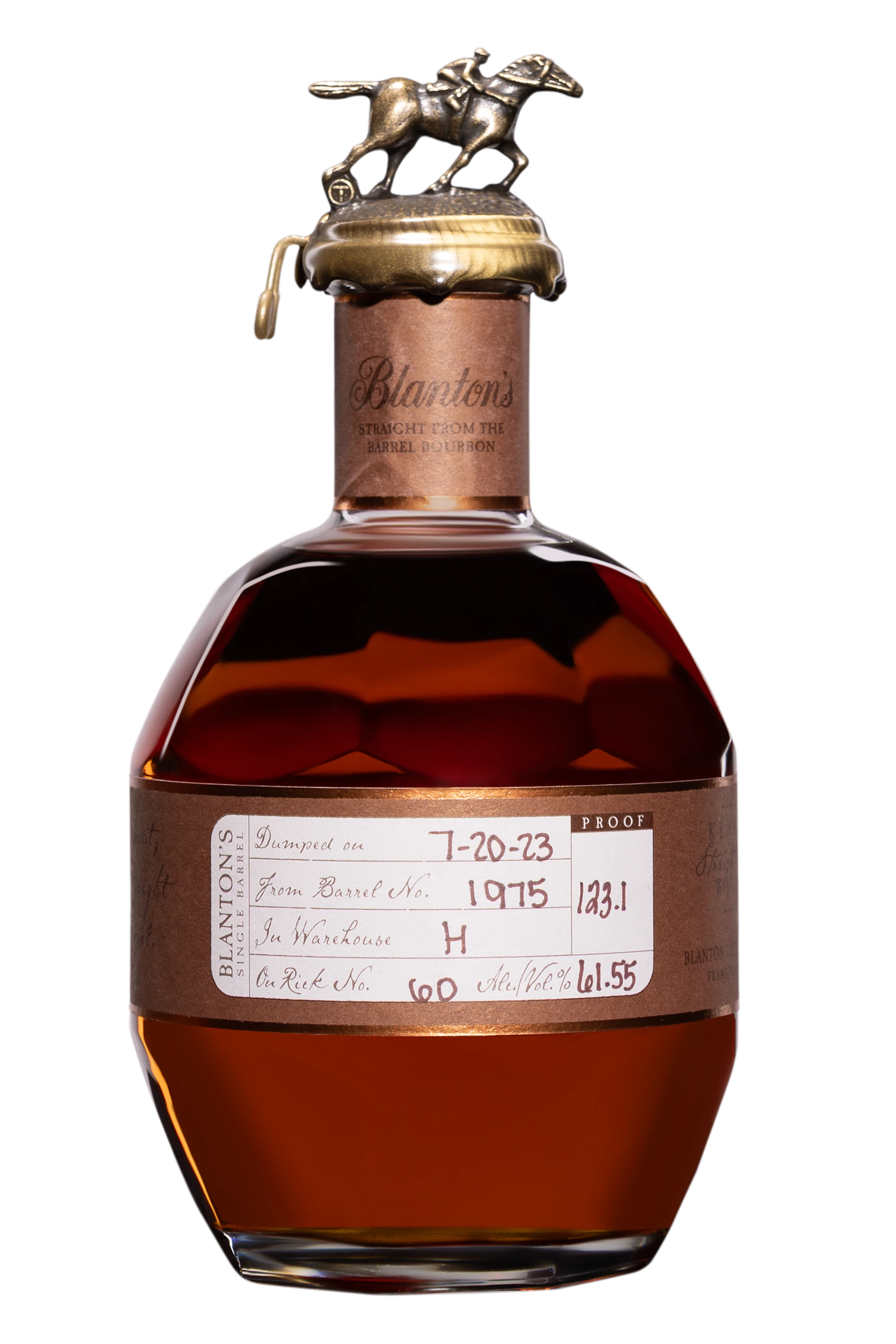 Buffalo Trace - Kentucky Bourbon "Blanton's - Straight from the Barrel" Brun NV 61.55° Giftbox, 70cl