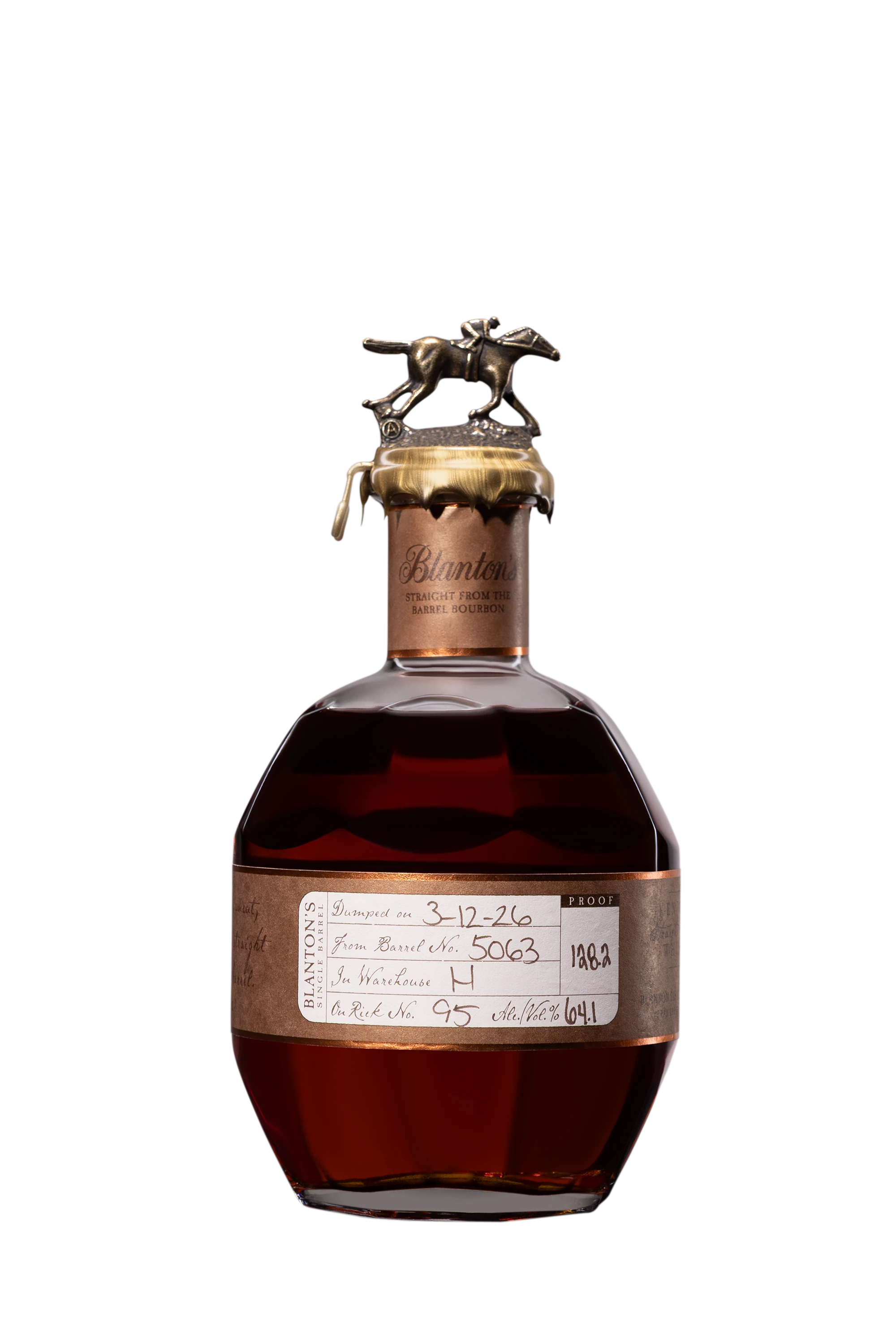 Buffalo Trace - Kentucky Bourbon "Blanton's - Straight from the Barrel" Brun 64.1° Giftbox, 70cl