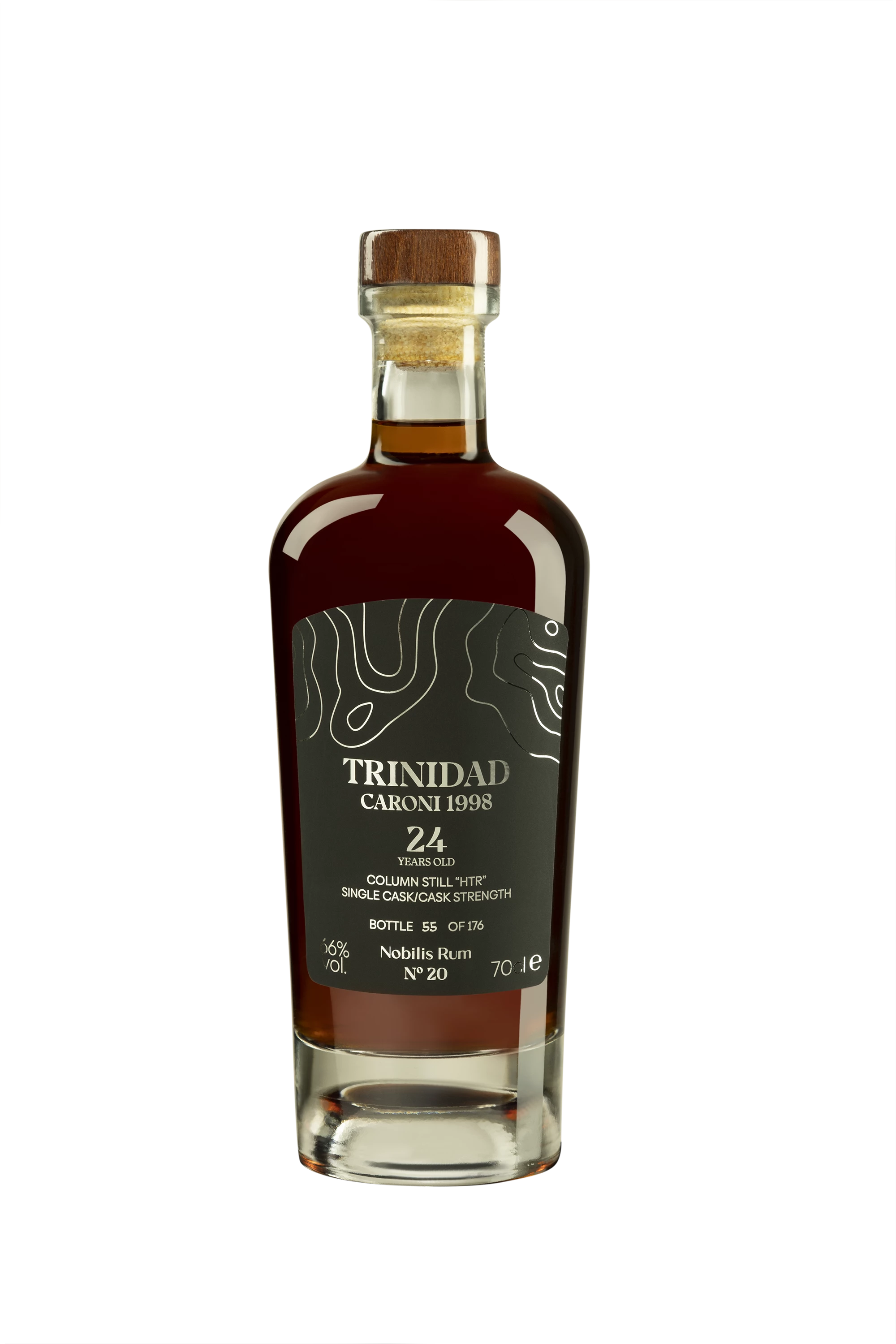 Nobilis Rum - Molasses Trinidadian Rhum "24 Ans Caroni - Single Cask - N°20" Brun 1998 66° Giftbox, 70cl