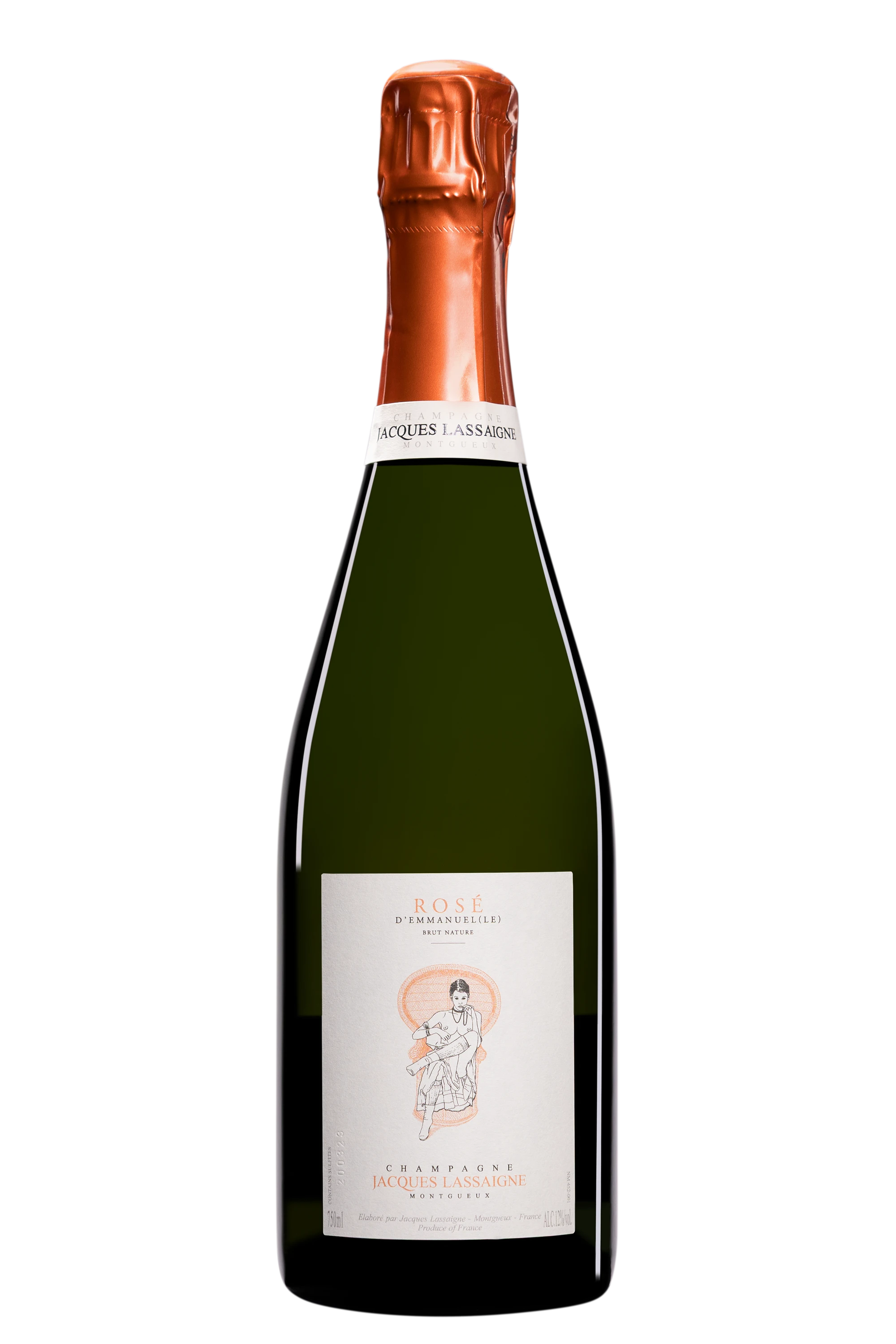 Domaine Jacques Lassaigne - Champagne Brut Nature "D'Emmanuel(le)" Rosé NV 12°, 75cl