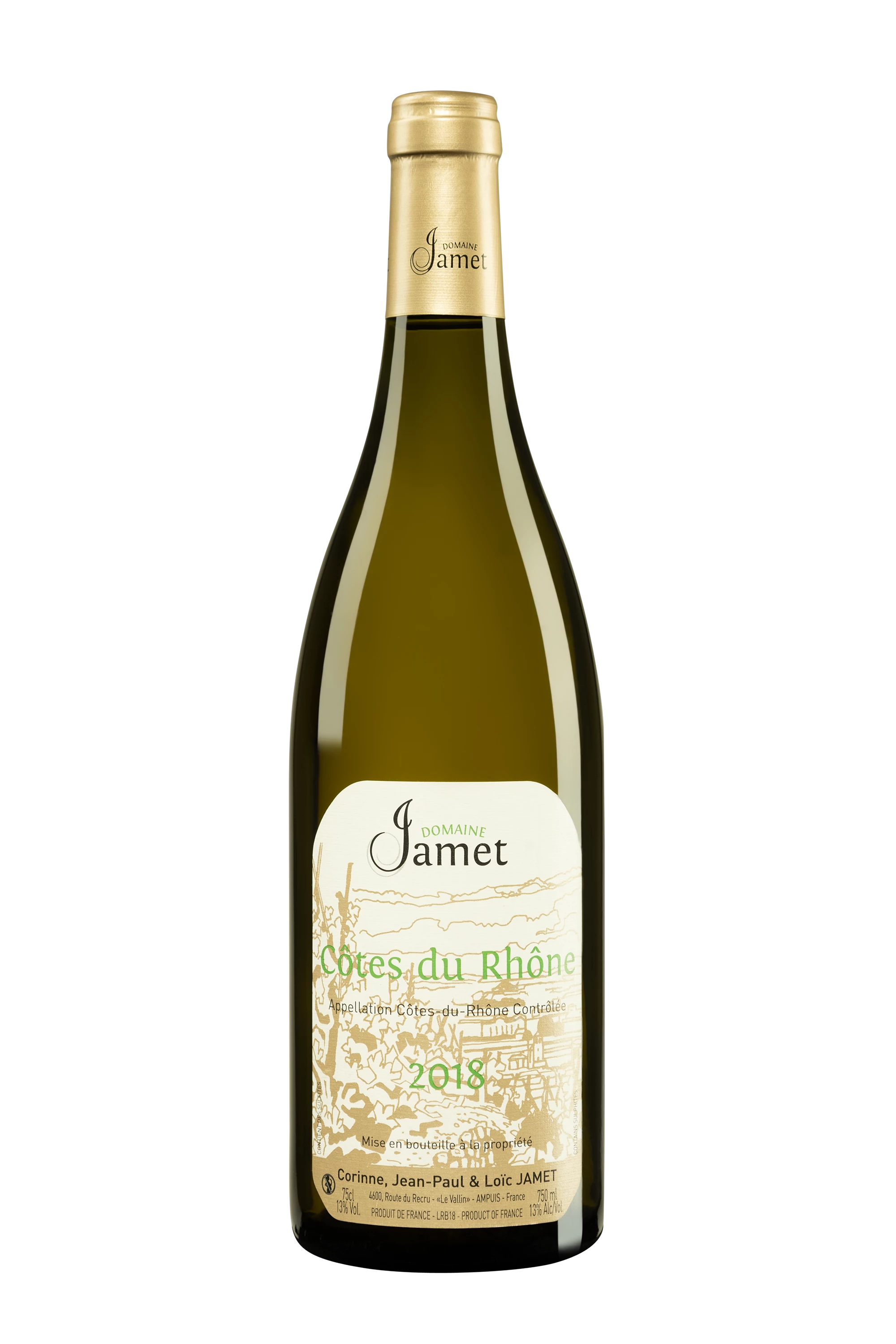 Domaine Jamet - Côtes du Rhône Blanc 2018, 75cl