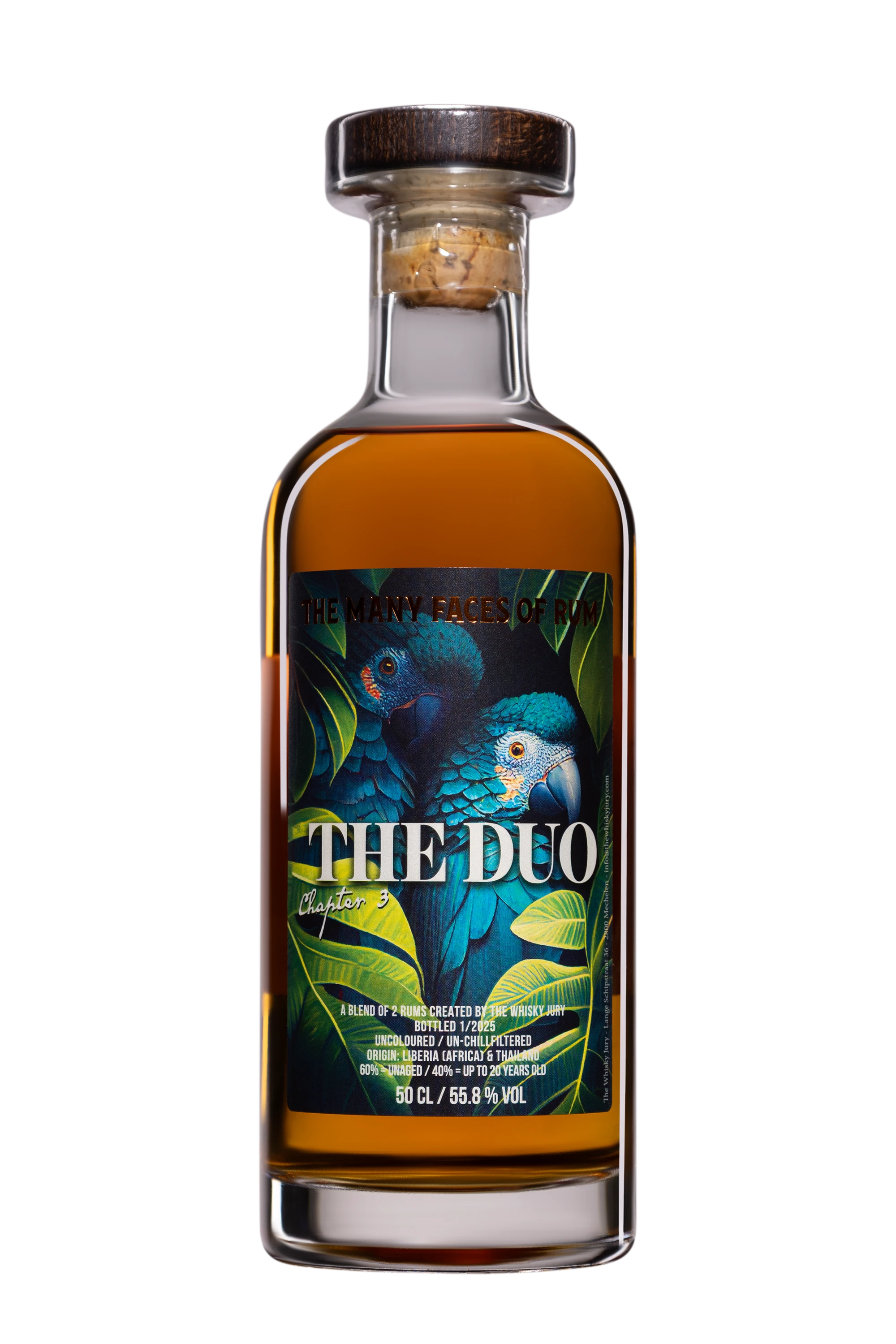 The Whisky Jury  - Molasses Rhum "The Duo - Chapter 3" Brun NV 55.8°, 50cl