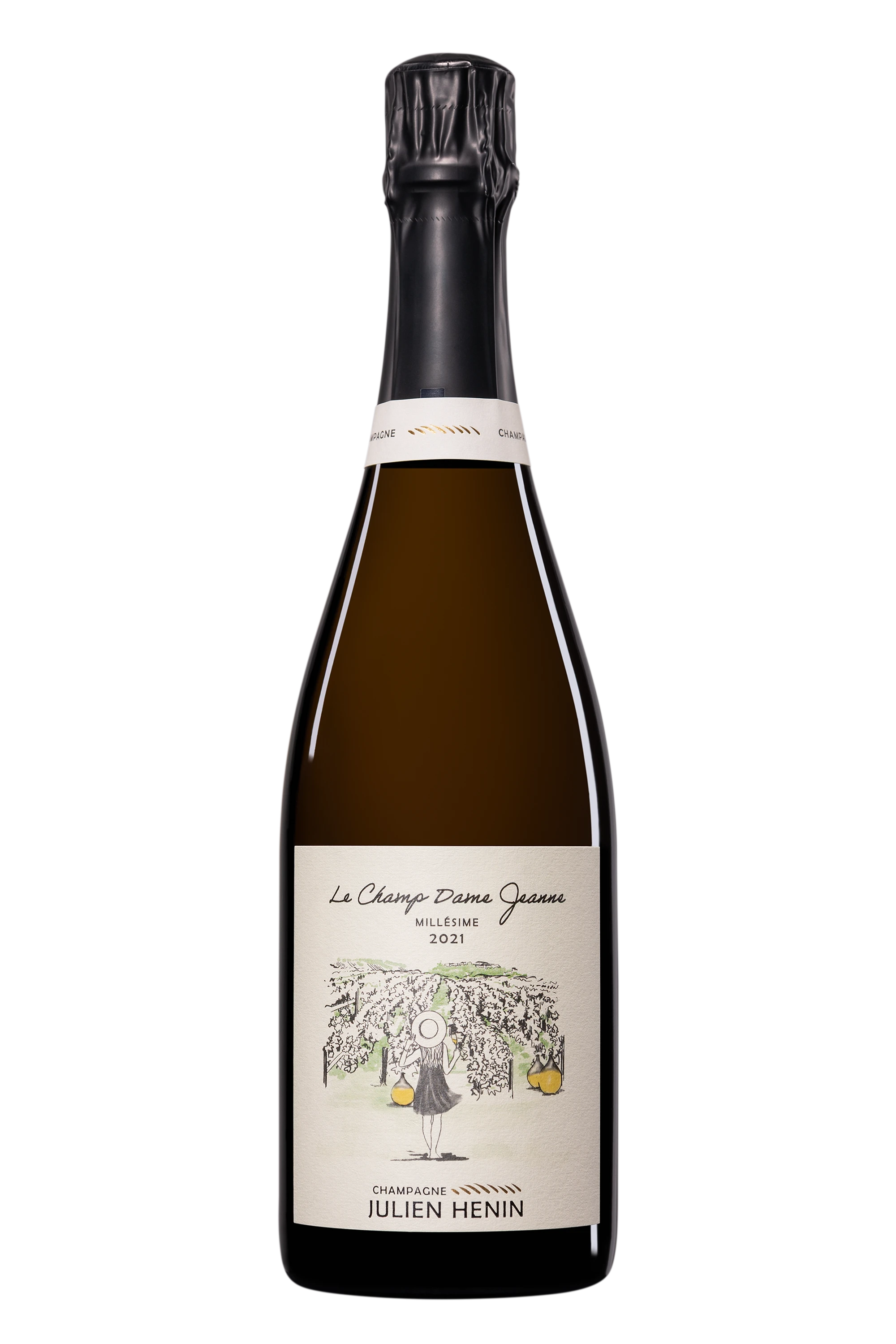 Domaine Julien Hénin - Champagne Brut Nature Blanc de Blancs Millésimé "Le Champ Dame Jeanne" Blanc 2021 Dégorgement 08 Jun. 2026 12°, 75cl
