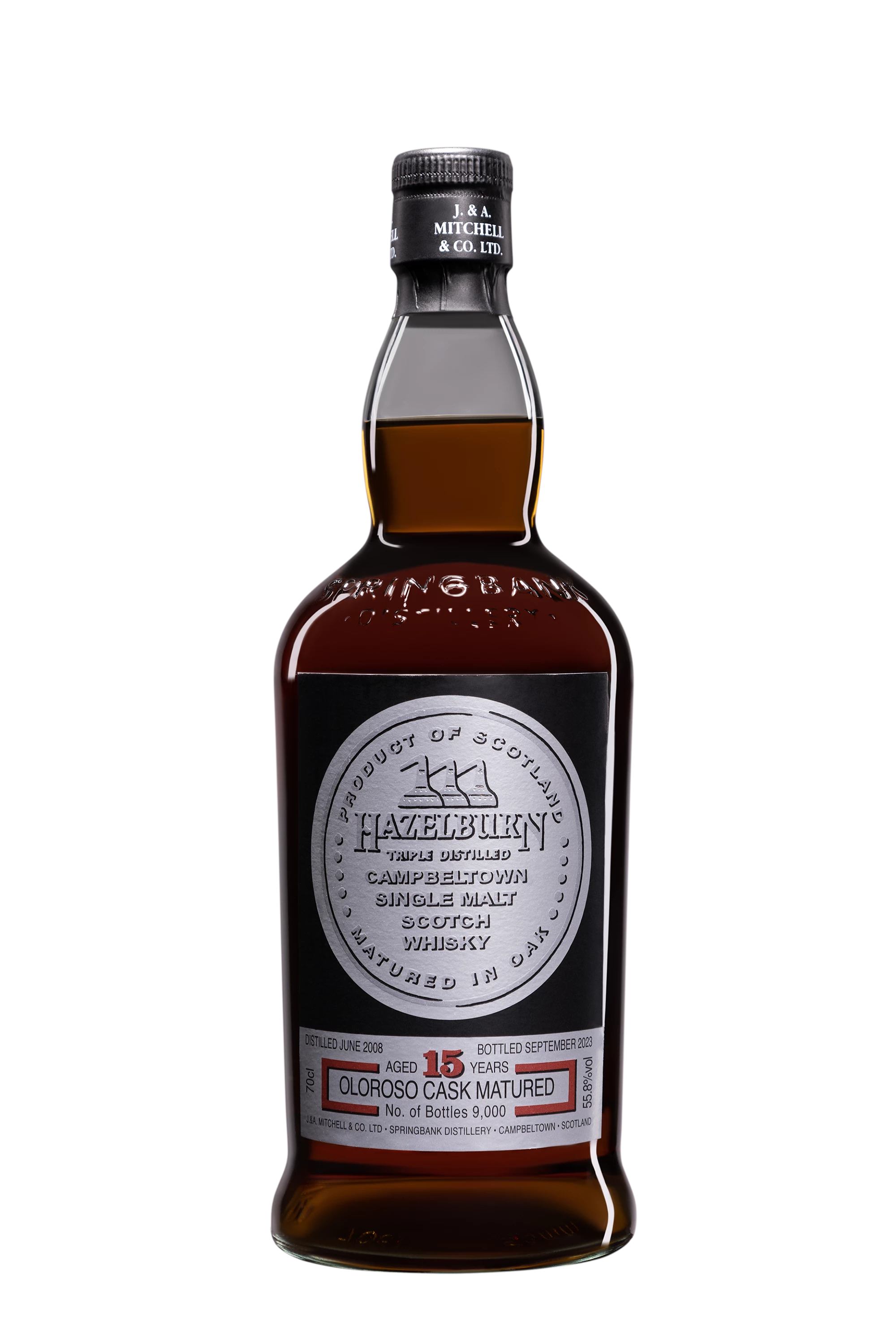 Springbank - Single Malt Scotch Whisky "Hazelburn 15 Ans - Oloroso Cask Matured" 55.8°, 70cl