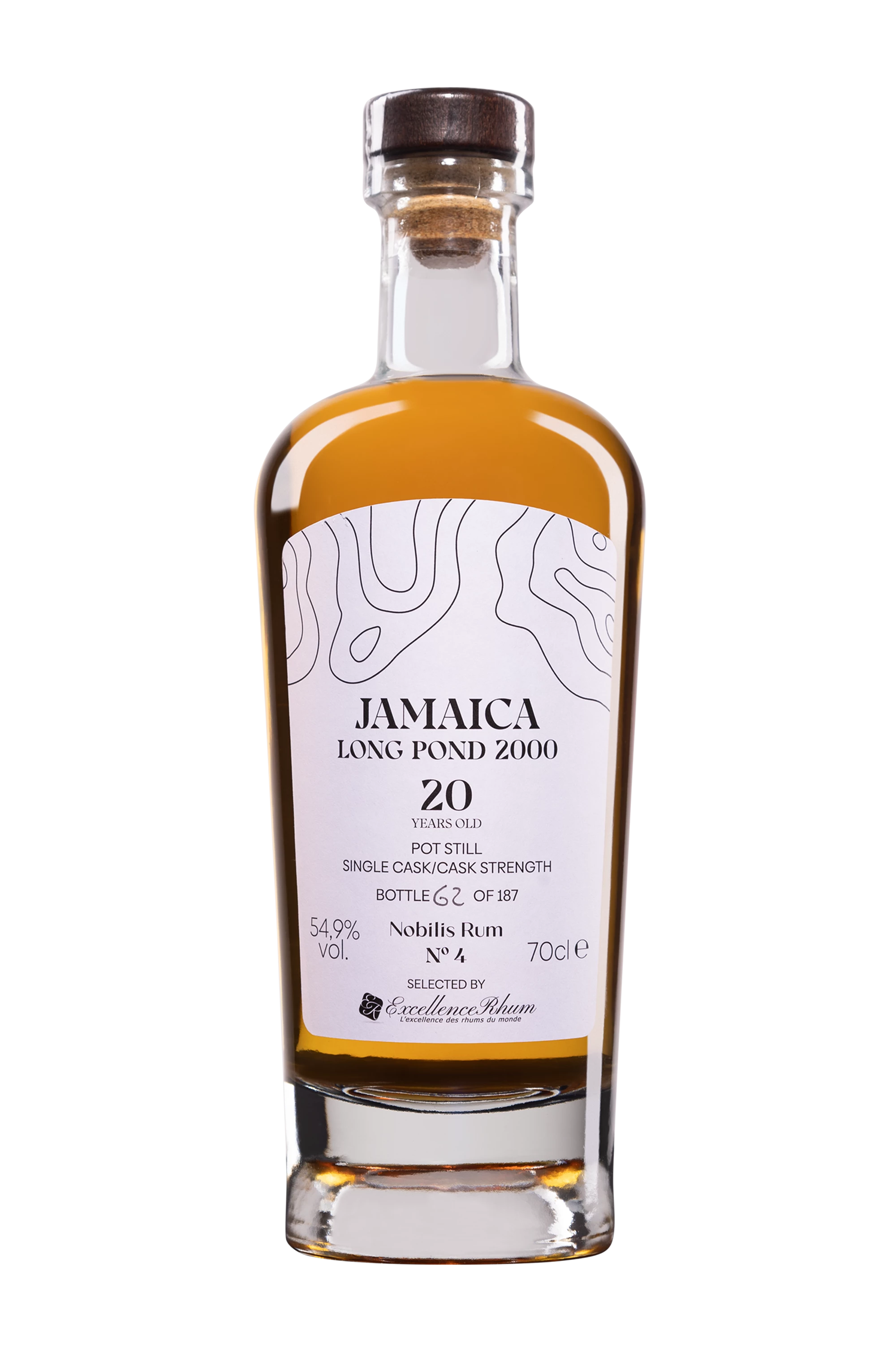 Nobilis Rum - Molasses Jamaican Rhum "20 Ans Long Pond - Single Cask - N°4" Brun 2000 54.9° Giftbox, 70cl