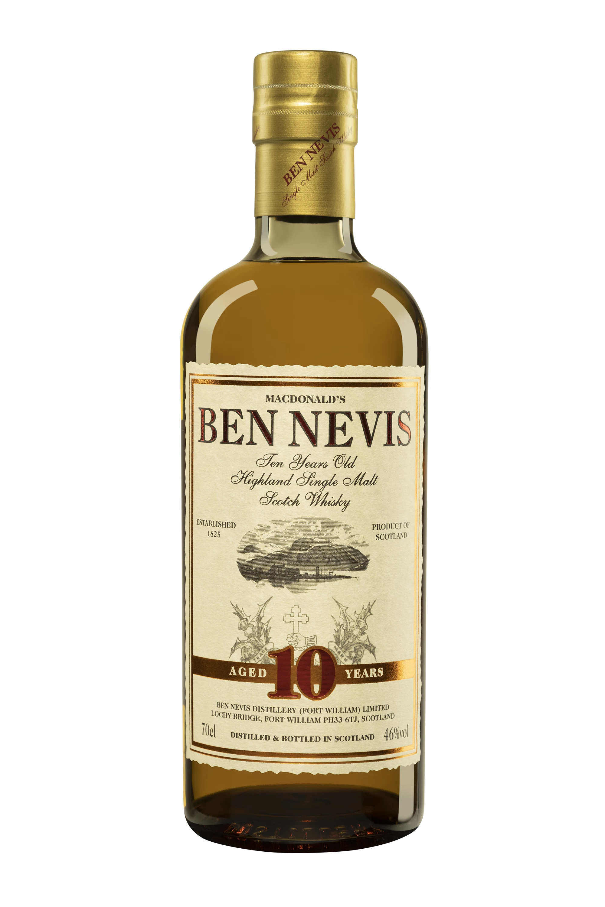 Ben Nevis - Single Malt Scotch Whisky "10 Ans" 46° Giftbox, 70cl