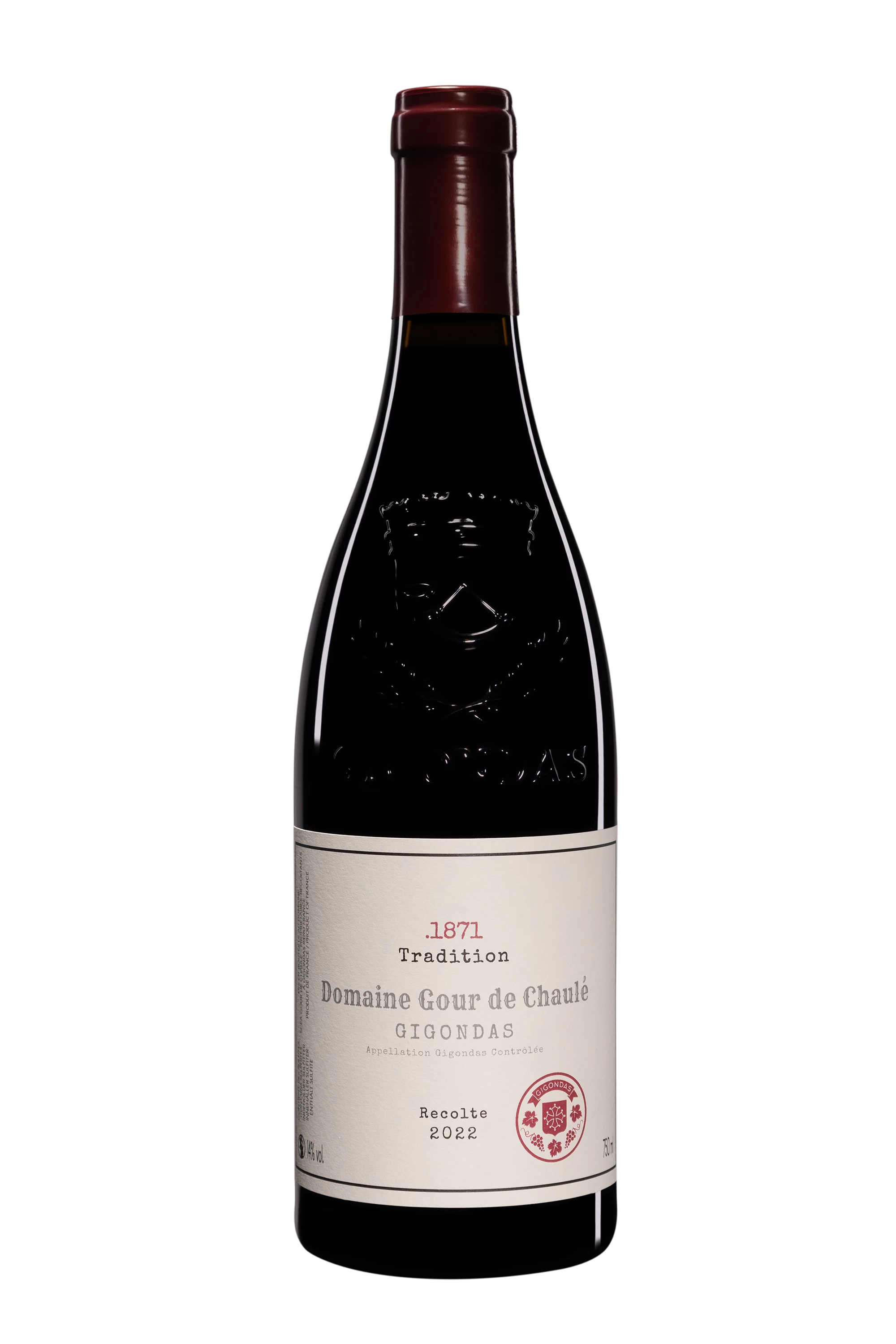 Domaine Gour de Chaulé - Gigondas "Tradition .1871" Rouge 2022 14°, 75cl