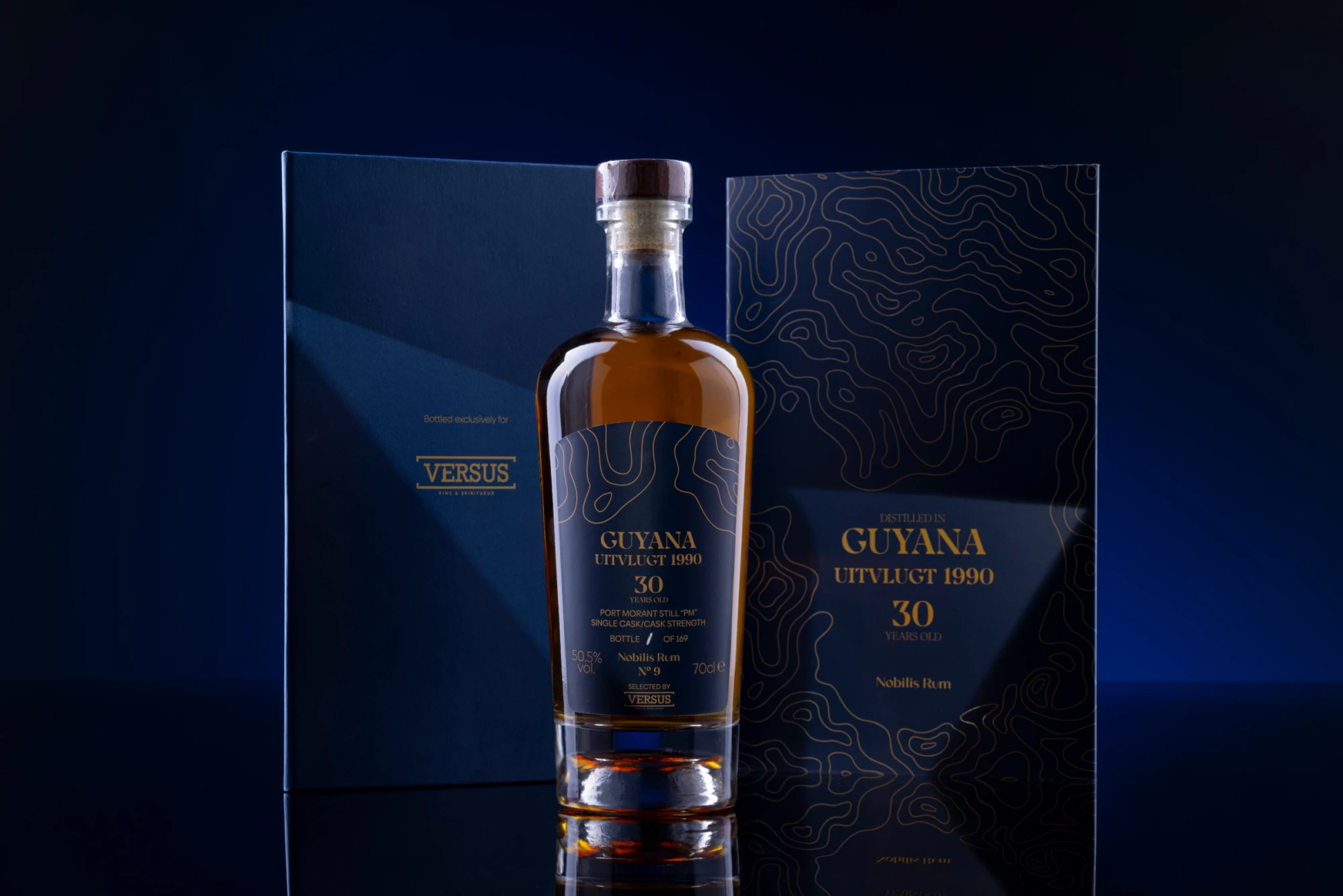 Nobilis Rum - Molasses British Guyana Rhum "30 Ans Uitvlugt - Single Cask - Port Morant Still PM - N°9" Brun 1990 50.5° Giftbox, 70cl