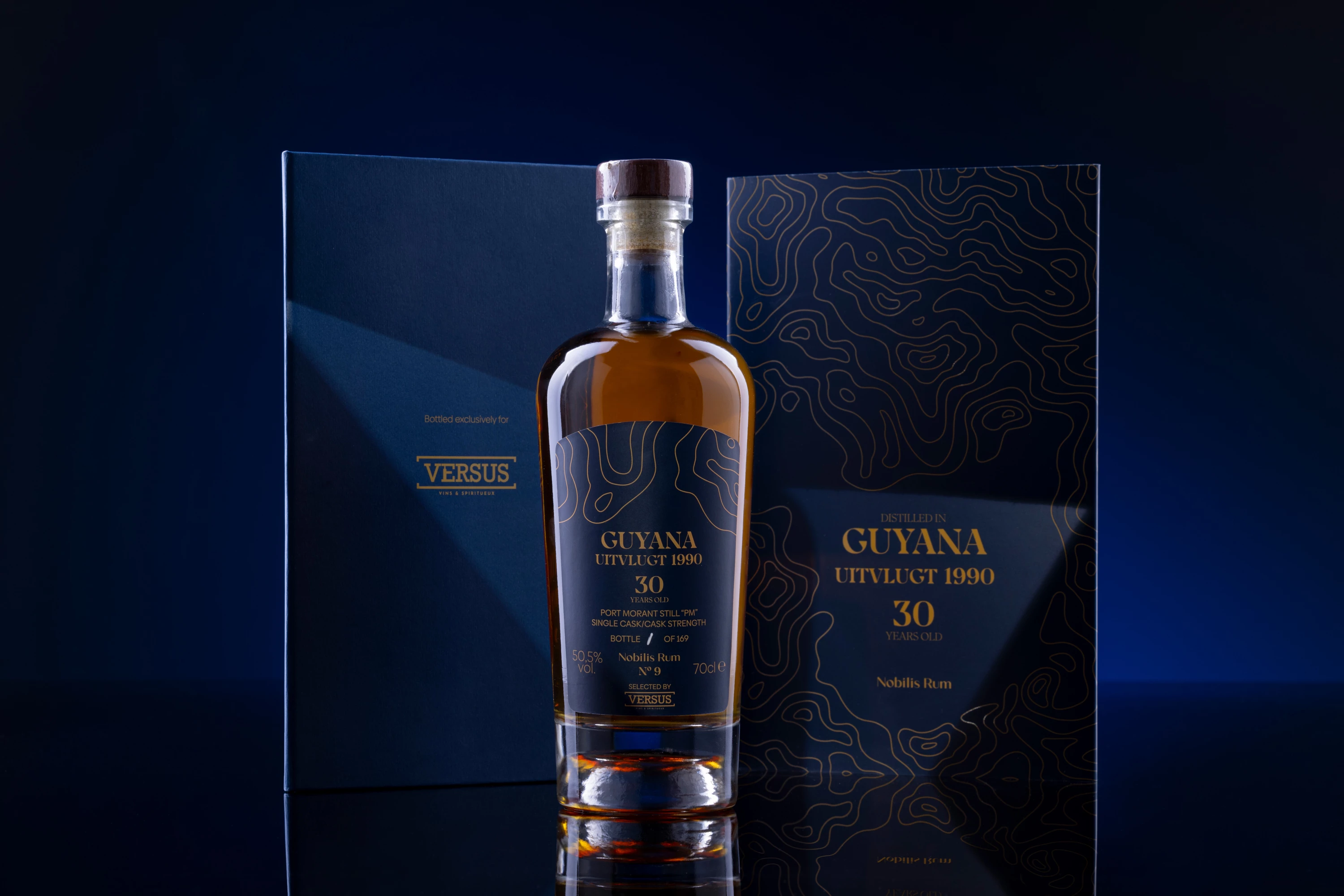 Nobilis Rum - Molasses British Guyana Rhum "30 Ans Uitvlugt - Single Cask - Port Morant Still PM - N°9" Brun 1990 50.5° Giftbox, 70cl