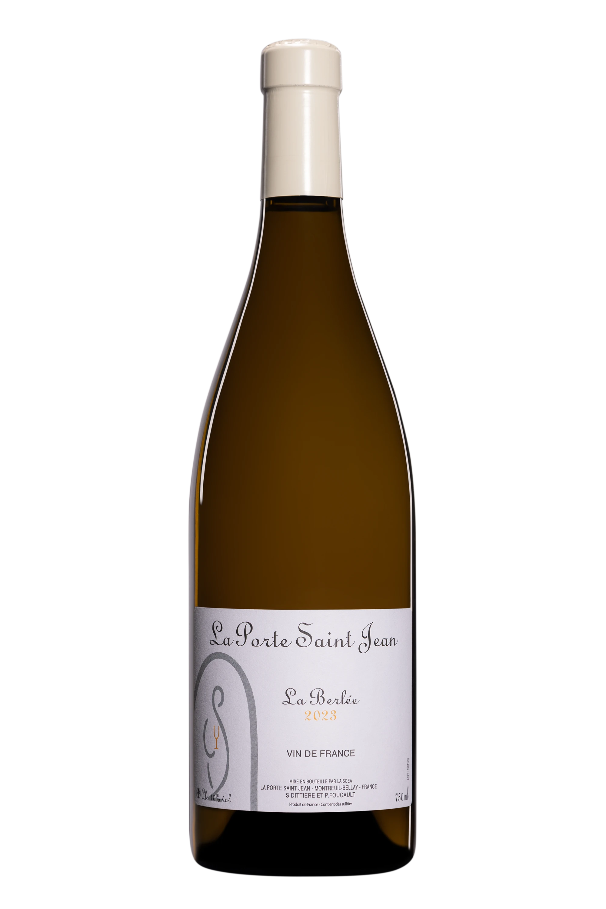 Domaine La Porte Saint Jean - Vin de France "La Berlée" Blanc 2023, 75cl