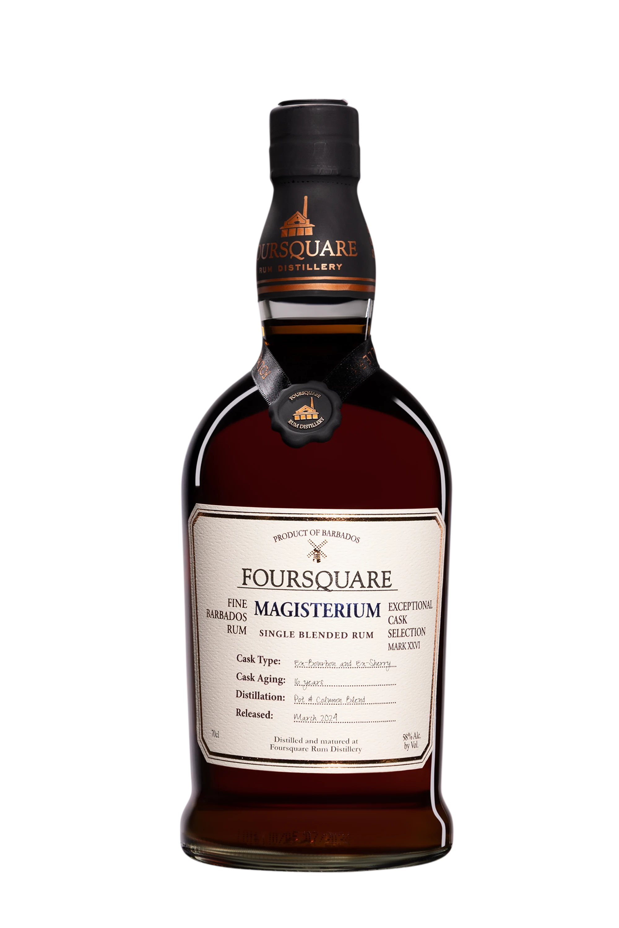 Foursquare - Molasses Barbados Rhum "16 Ans Magisterium" Brun 58°, 70cl