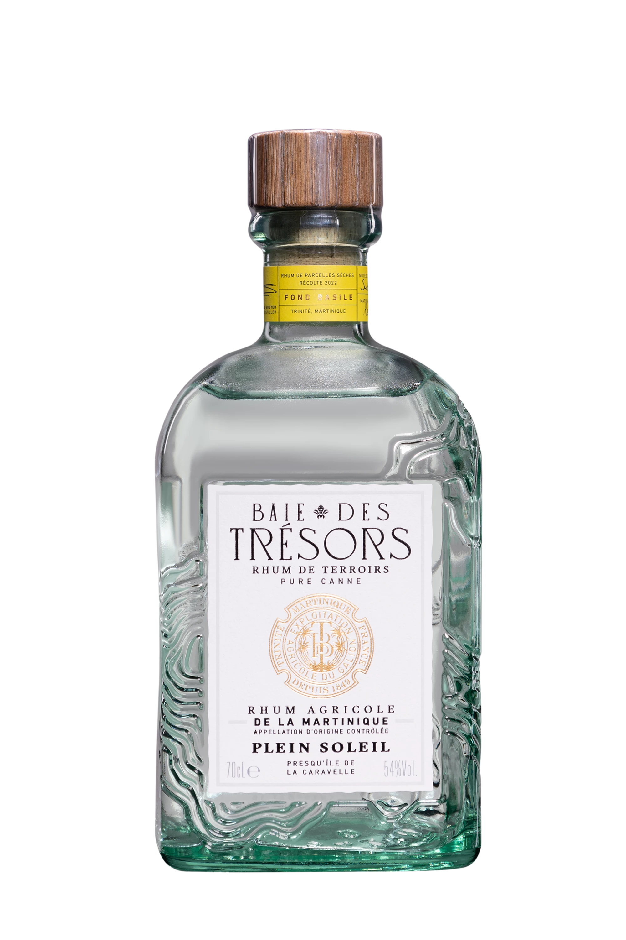 Baie des Trésors - Rhum Agricole de Martinique "Plein Soleil" Blanc 54°, 70cl