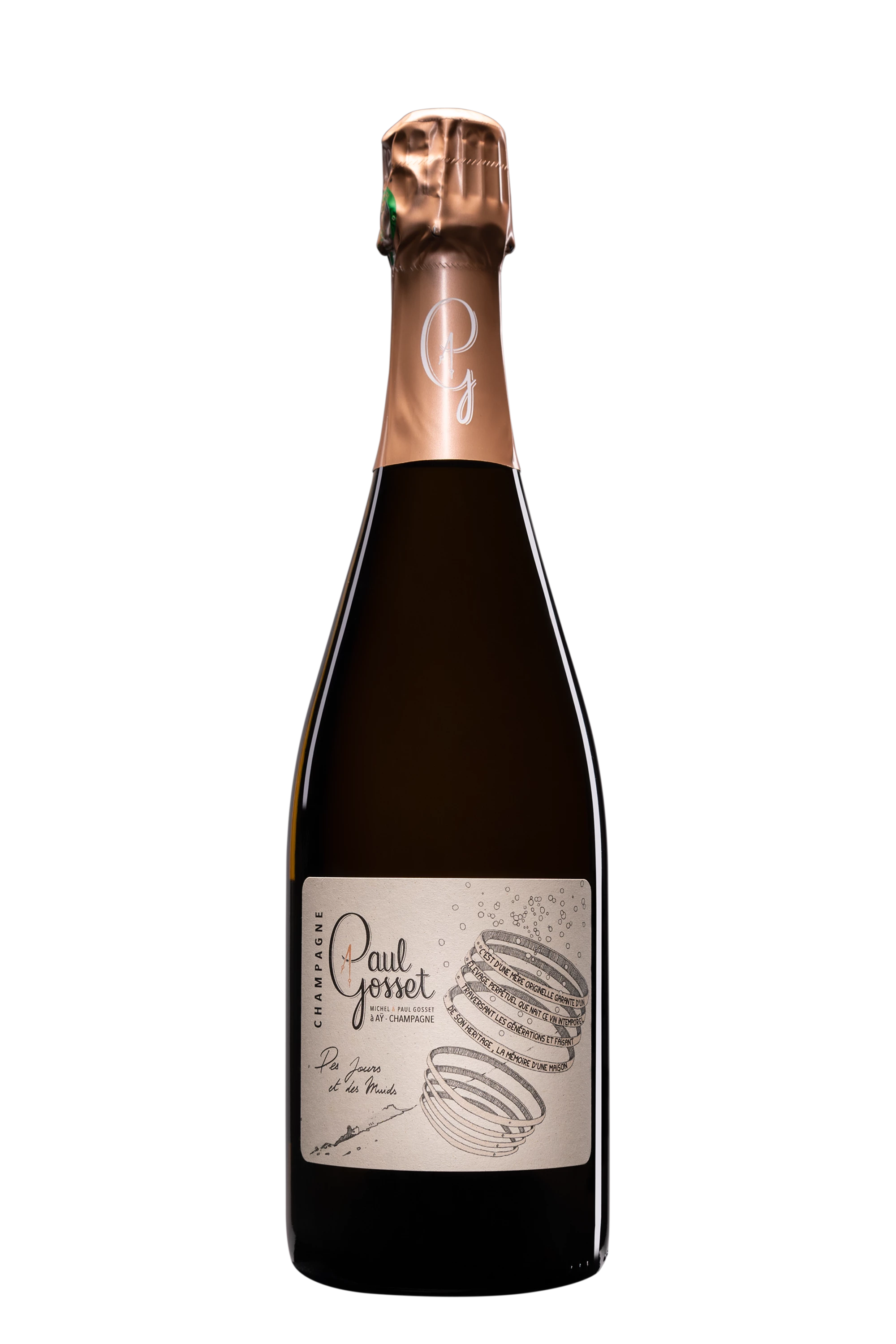 Domaine Paul Gosset - Champagne Brut Nature 1er Cru "Des Jours et des Muids" Blanc NV Dégorgement 10.2022 12.5°, 75cl