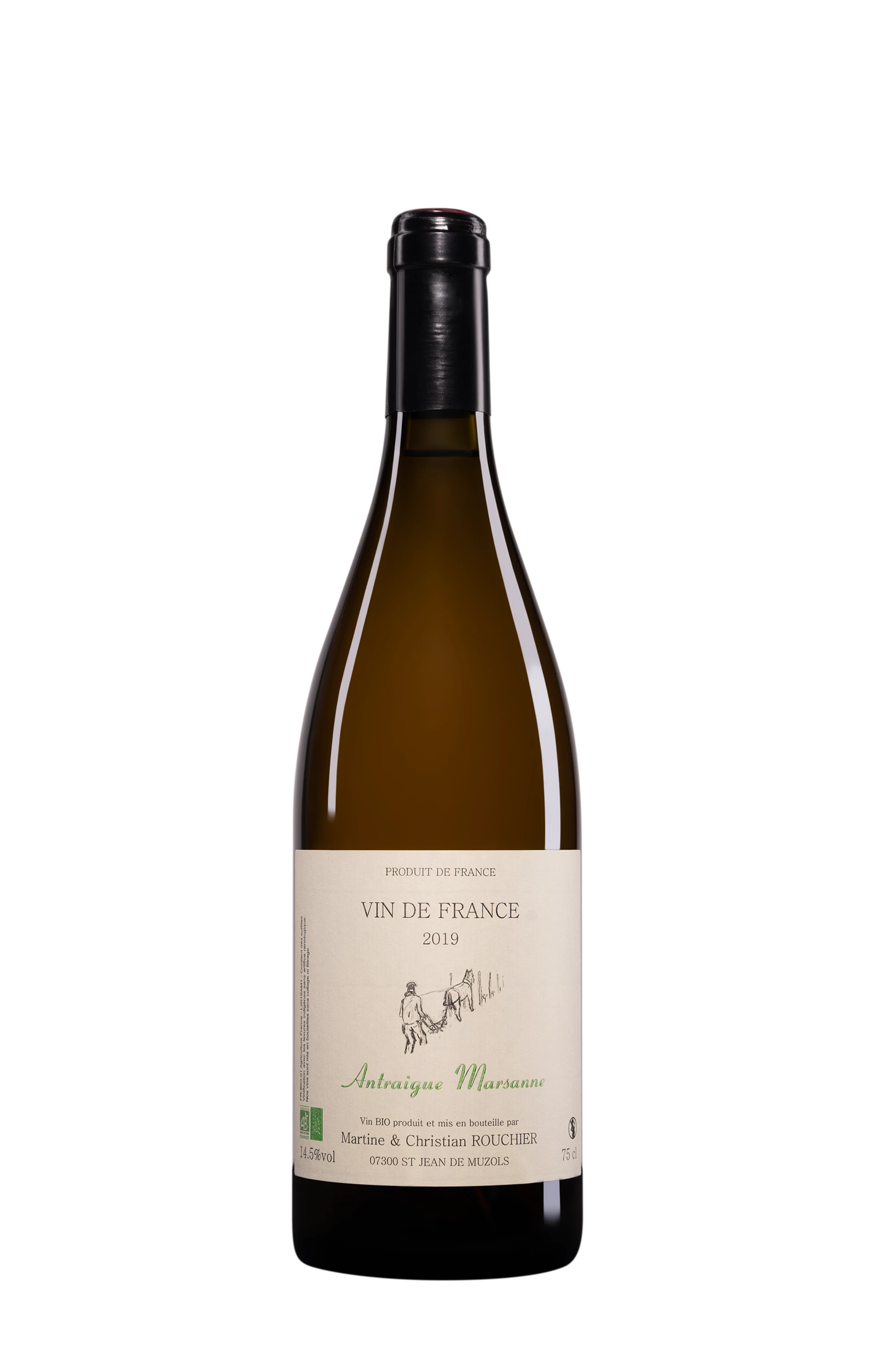Domaine Martine & Christian Rouchier - Vin de France  "Antraigue - Marsanne" Blanc 2019, 75cl