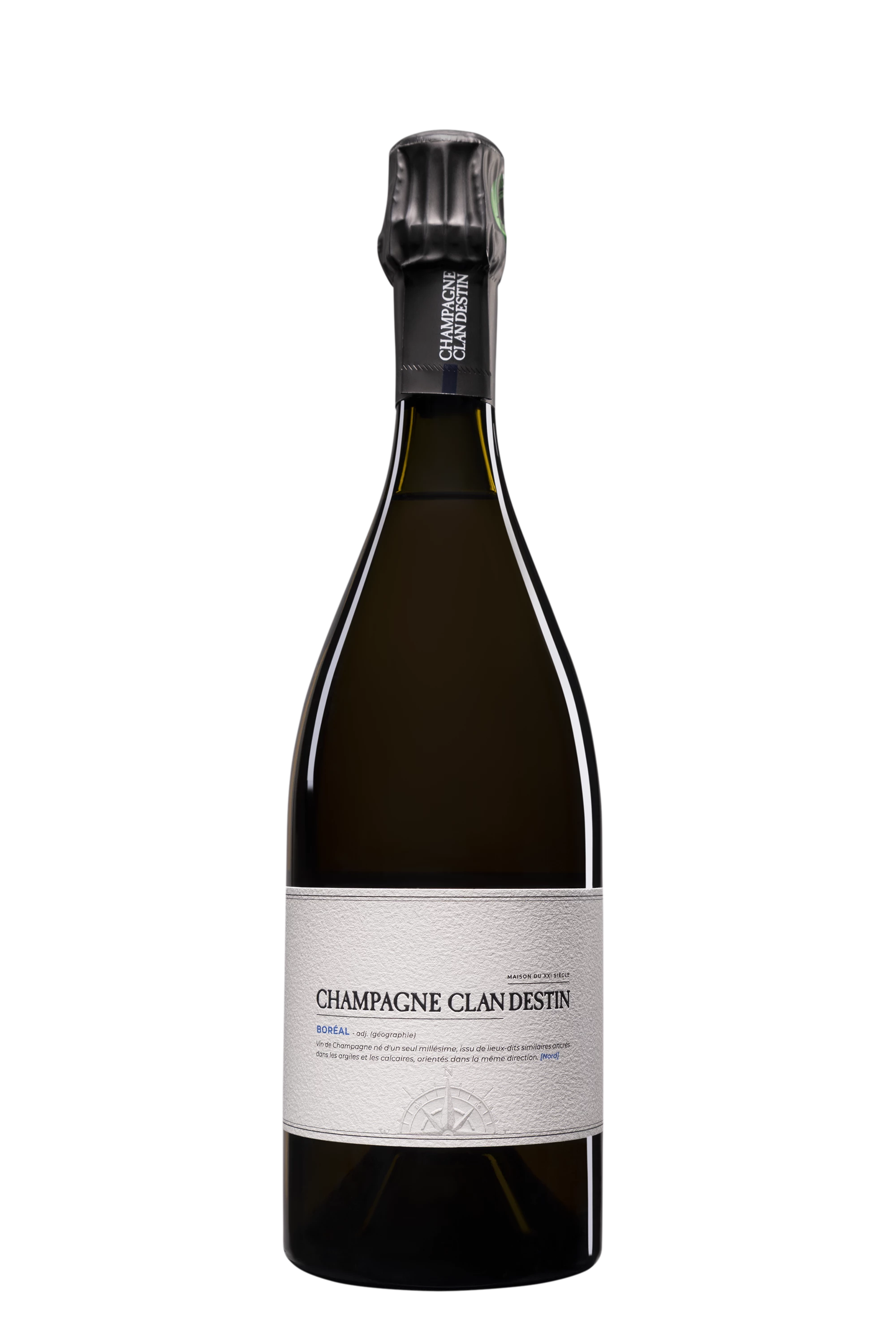 Maison Clandestin - Champagne Brut Nature Blanc de Noirs Millésimé "Les Semblables - Boréal" Blanc 2020 12°, 75cl