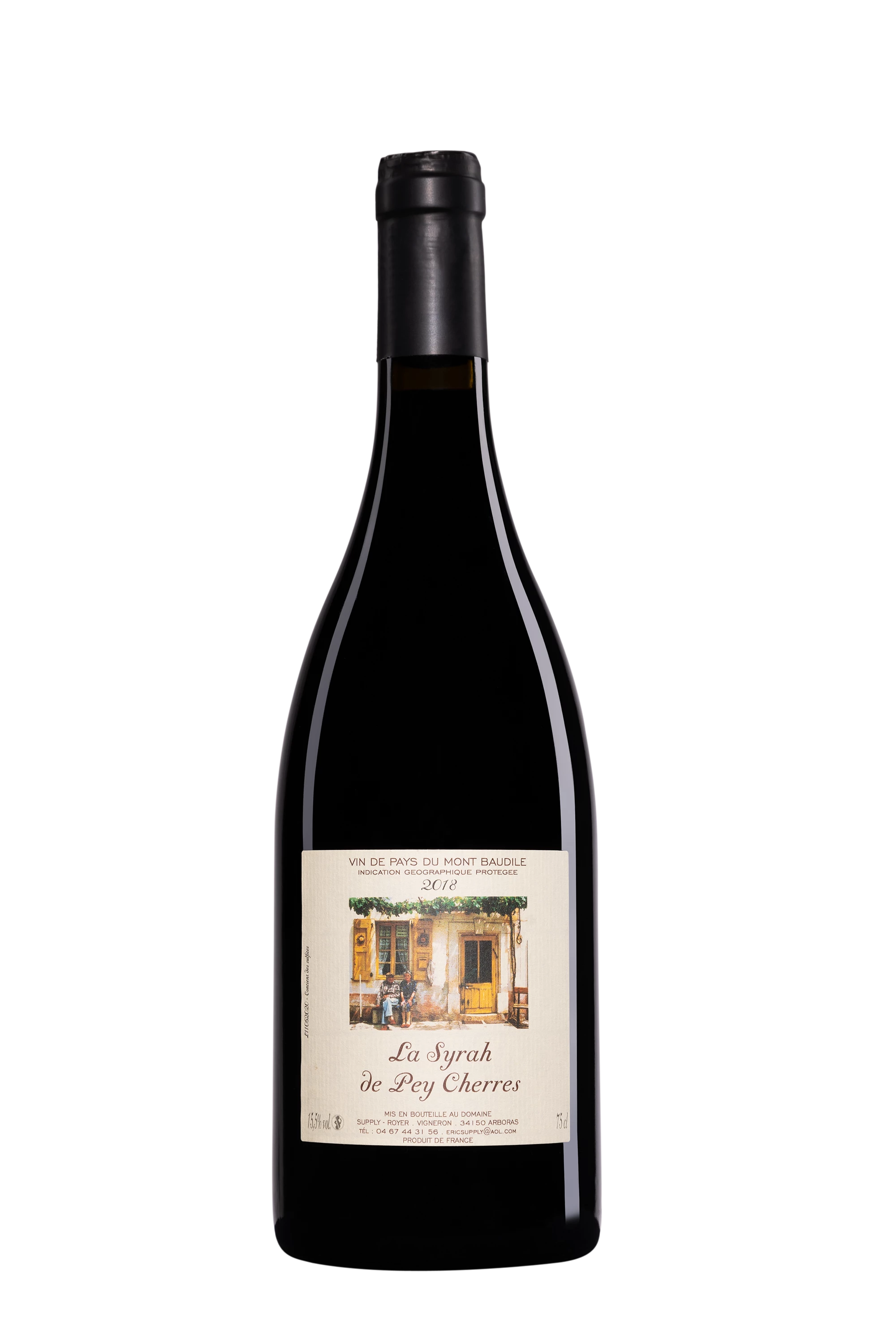 Domaine Supply-Royer - Pays d'Hérault Mont Baudile "Syrah de Pey Cherres" Rouge 2018, 75cl