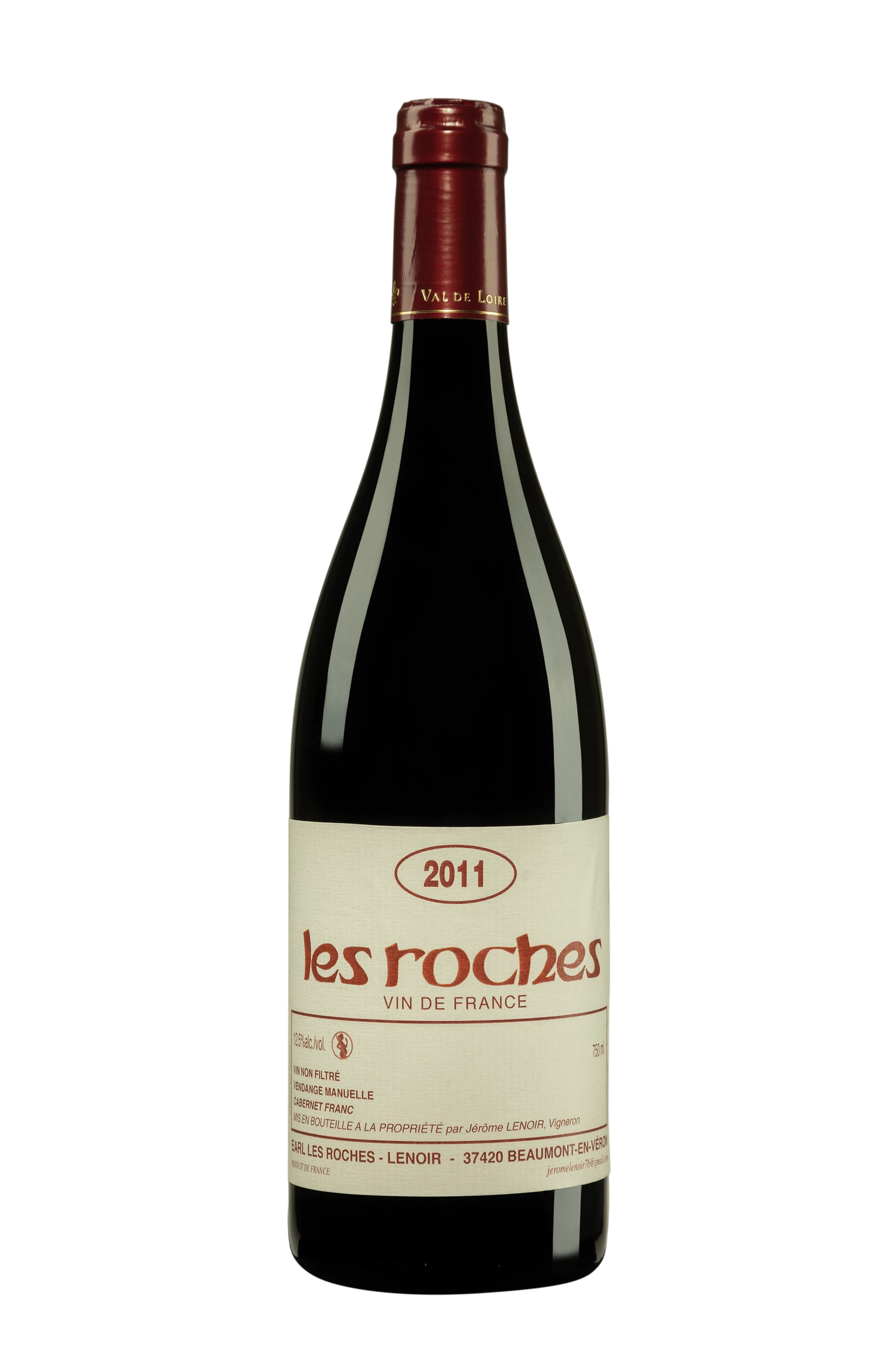 Domaine Jérôme Lenoir - Chinon "Les Roches" Rouge 2011, 75cl