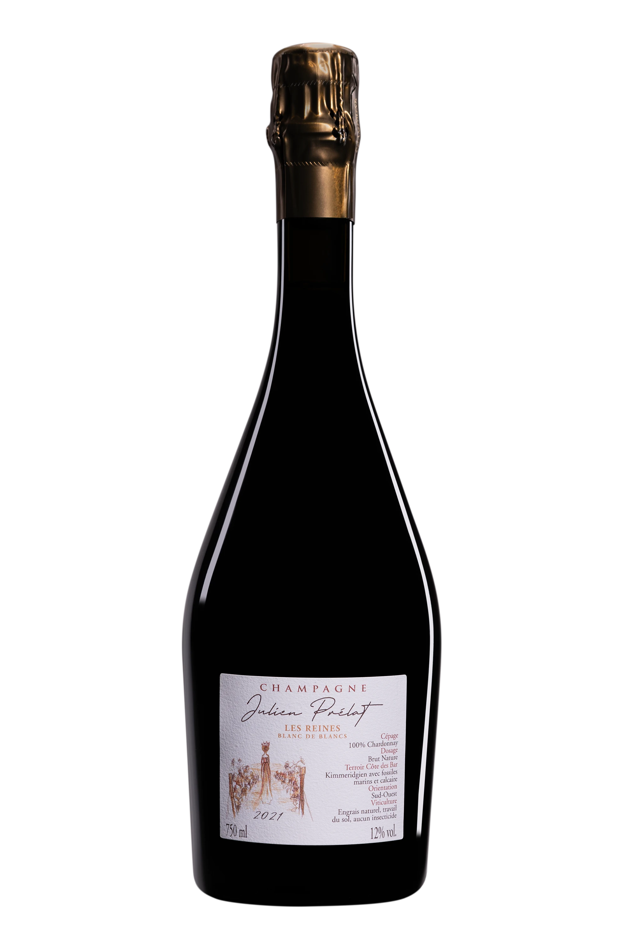 Domaine Julien Prélat - Champagne Extra-Brut Blanc de Blancs "Les Reines" Blanc Vendange 2021 Dégorgement 04.2025 12°, 75cl