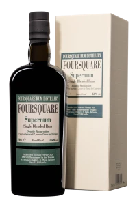 Vélier - Molasses Barbados Rhum "Foursquare - Supernum" Brun 55° Giftbox, 70cl