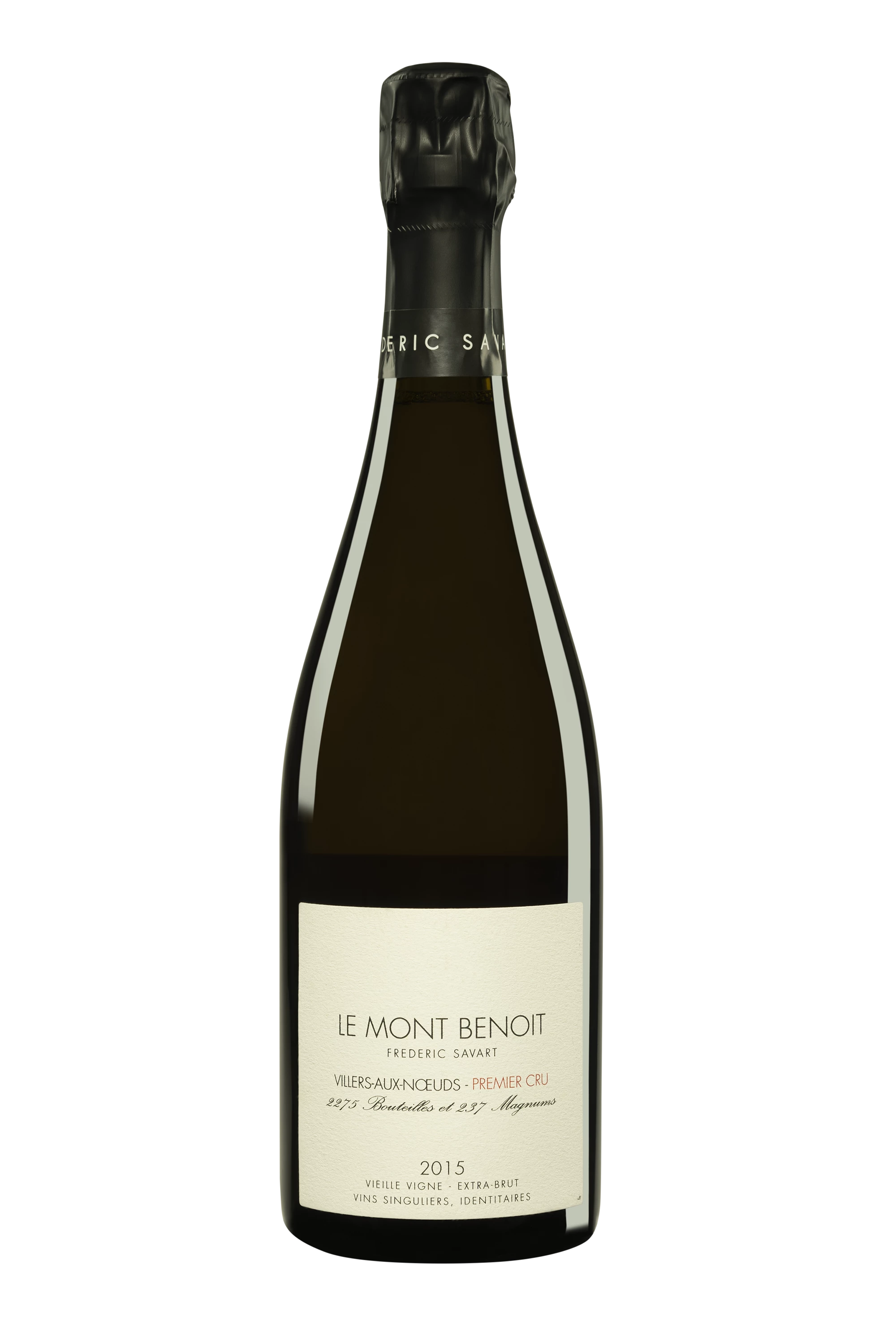 Domaine Frédéric Savart - Champagne Extra-Brut 1er Cru Millésimé "Le Mont Benoit" Blanc 2015 12.5°, 75cl