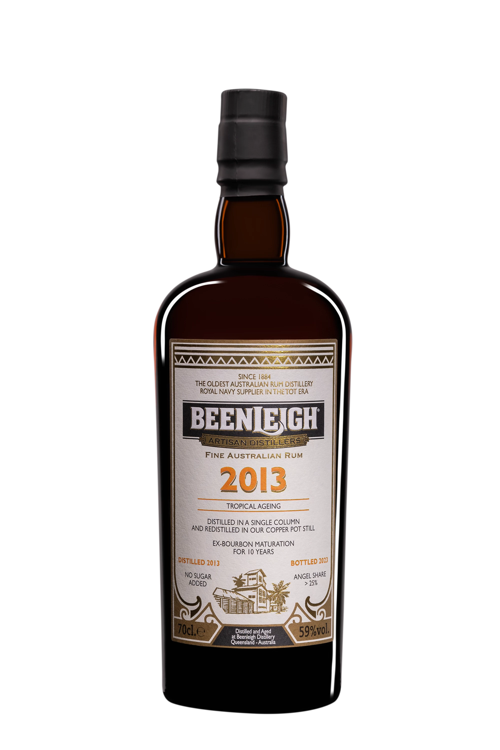 Beenleigh - Molasses Australian Rhum "10 Ans" Brun 2013 59° Giftbox, 70cl