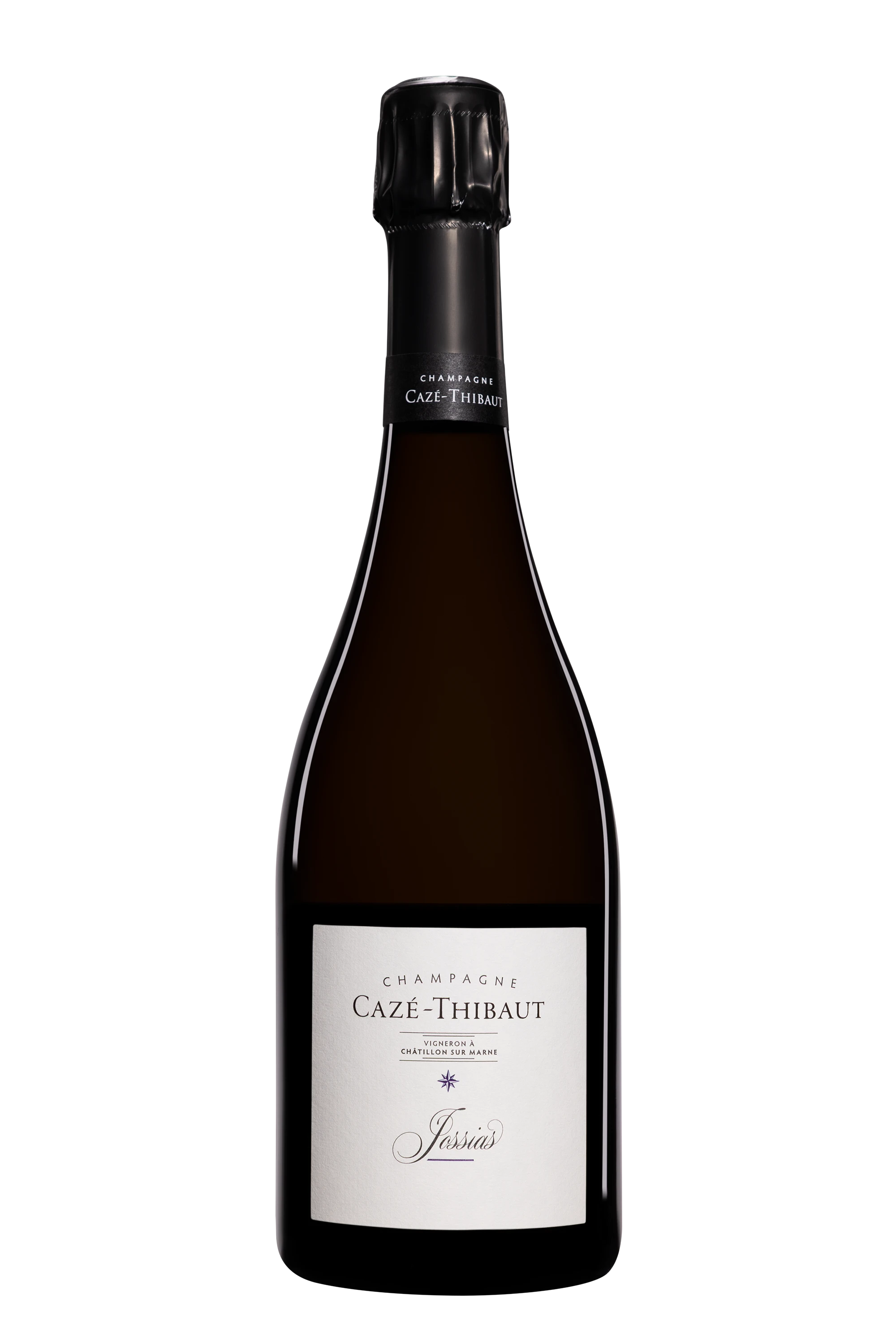 Domaine Cazé-Thibaut - Champagne Brut Nature Blanc de Noirs Millésimé "Jossias" Blanc 2021 Dégorgement 09 Mar. 2026 12.5°, 75cl