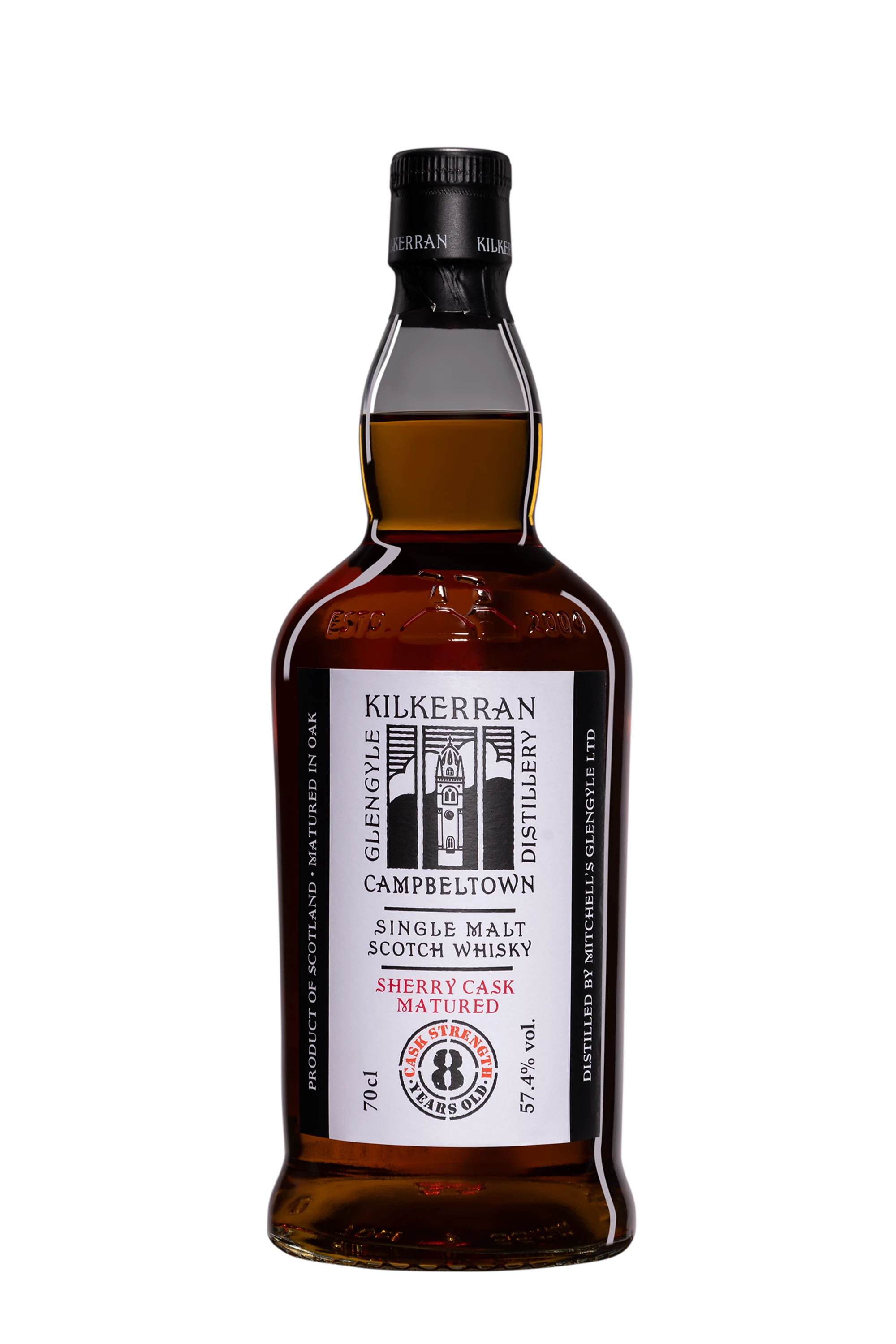 Kilkerran - Single Malt Scotch Whisky "8 Ans - Brut de Fût - Sherry Cask" 57.4°, 70cl